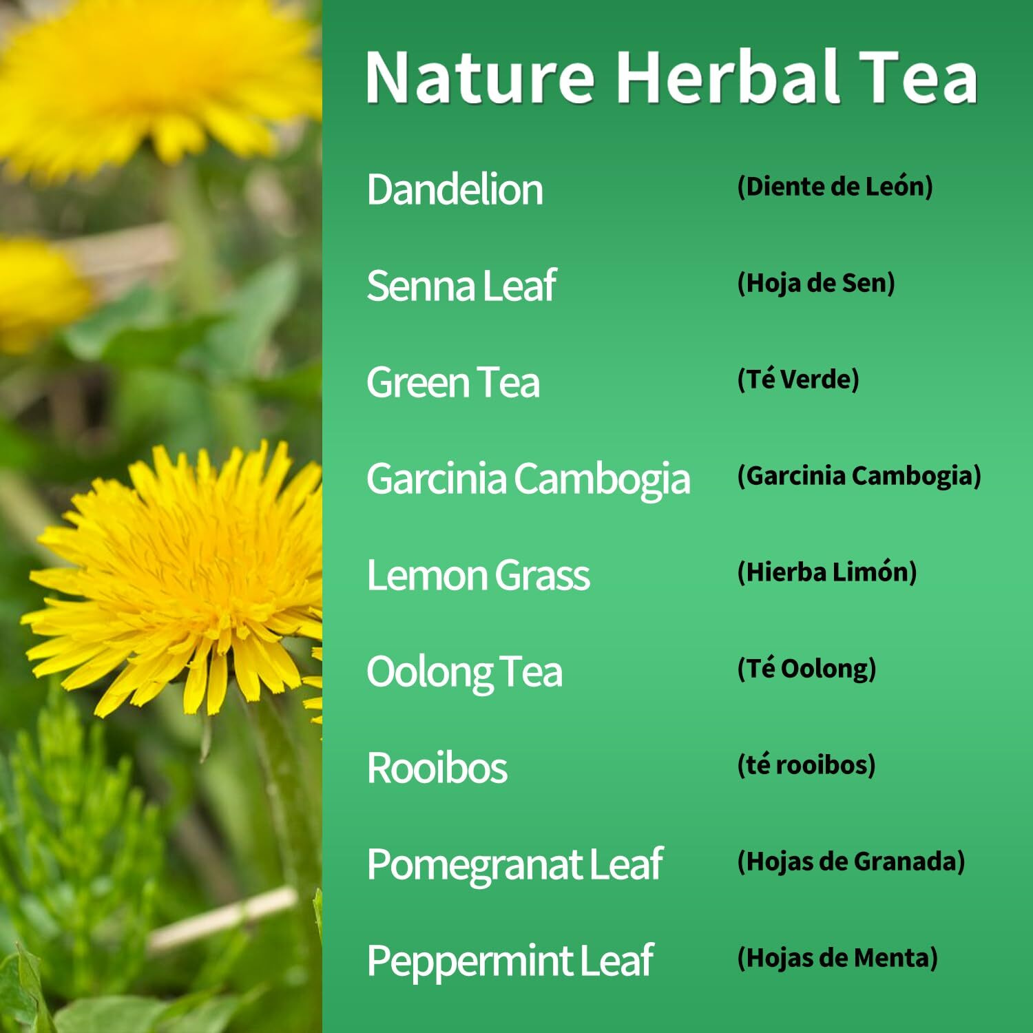 Herbmood 30 Day Detox Tea For Body Cleanse, Te De Diente De Leon & Cola De Caballo Organico Natural, Limpieza De Colon Y Desintoxicar, Digestive Health, Edema & Bloating Relief For Women, 30 Bags