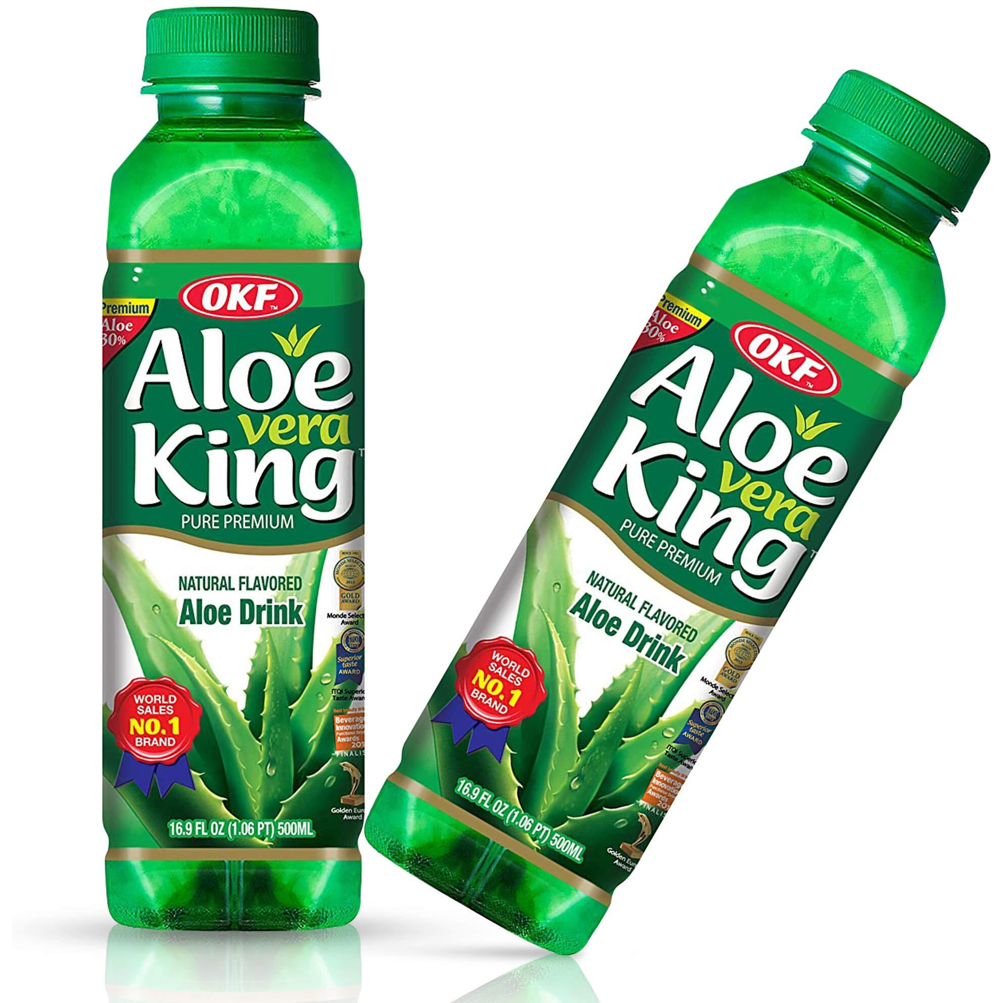 Okf Aloe Vera King Drink, Original, 16.9 Fluid Ounce (Pack Of 12)