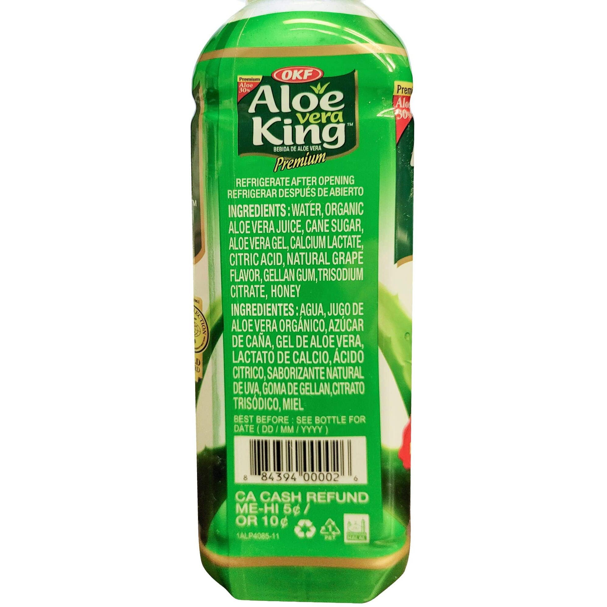 Okf Aloe Vera King Drink, Original, 16.9 Fluid Ounce (Pack Of 12)