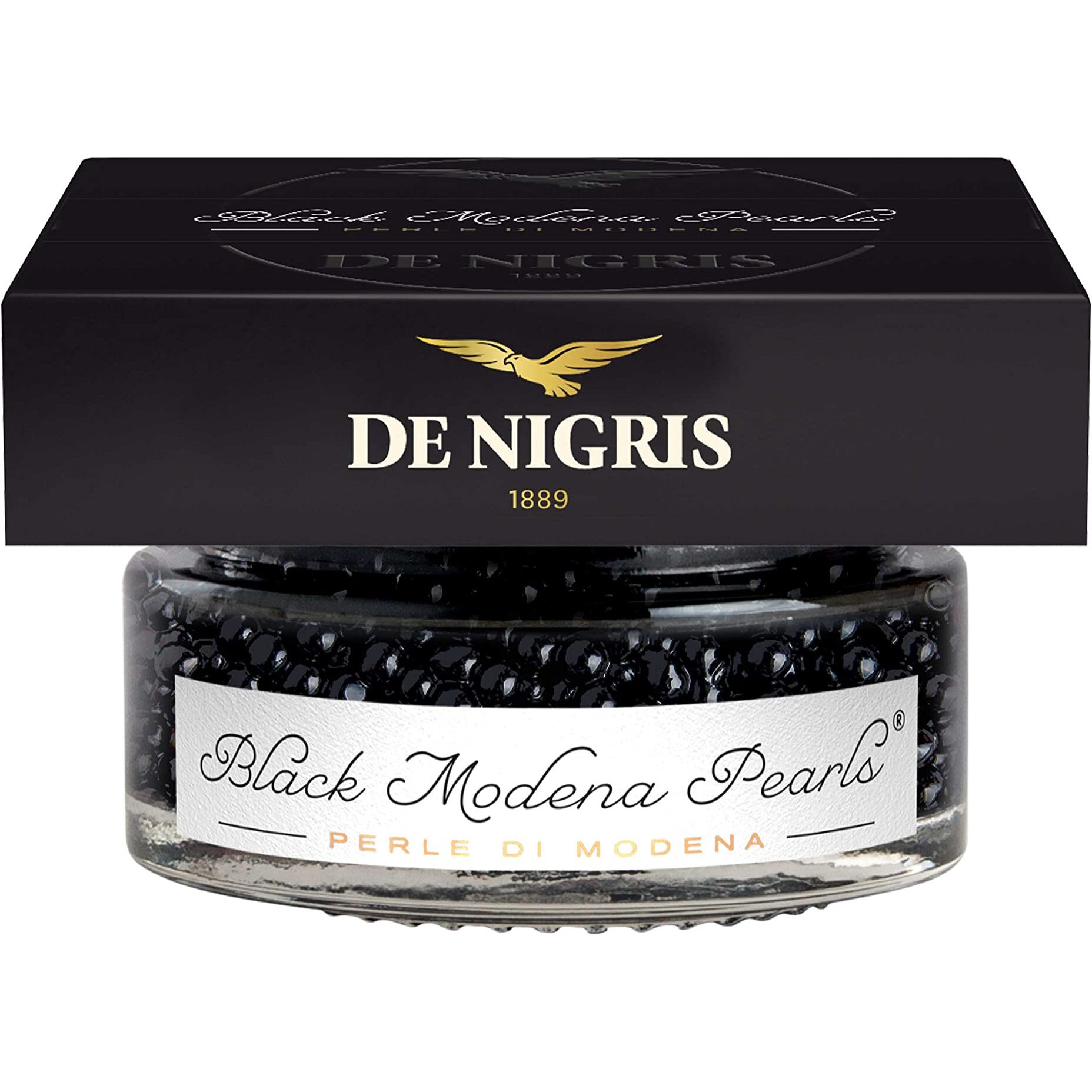 De Nigris Excellence Line - Black Modena Pearls 1,69 Oz (50Gr) | With Balsamic Vinegar From Modena Italy With Incredible Flavors