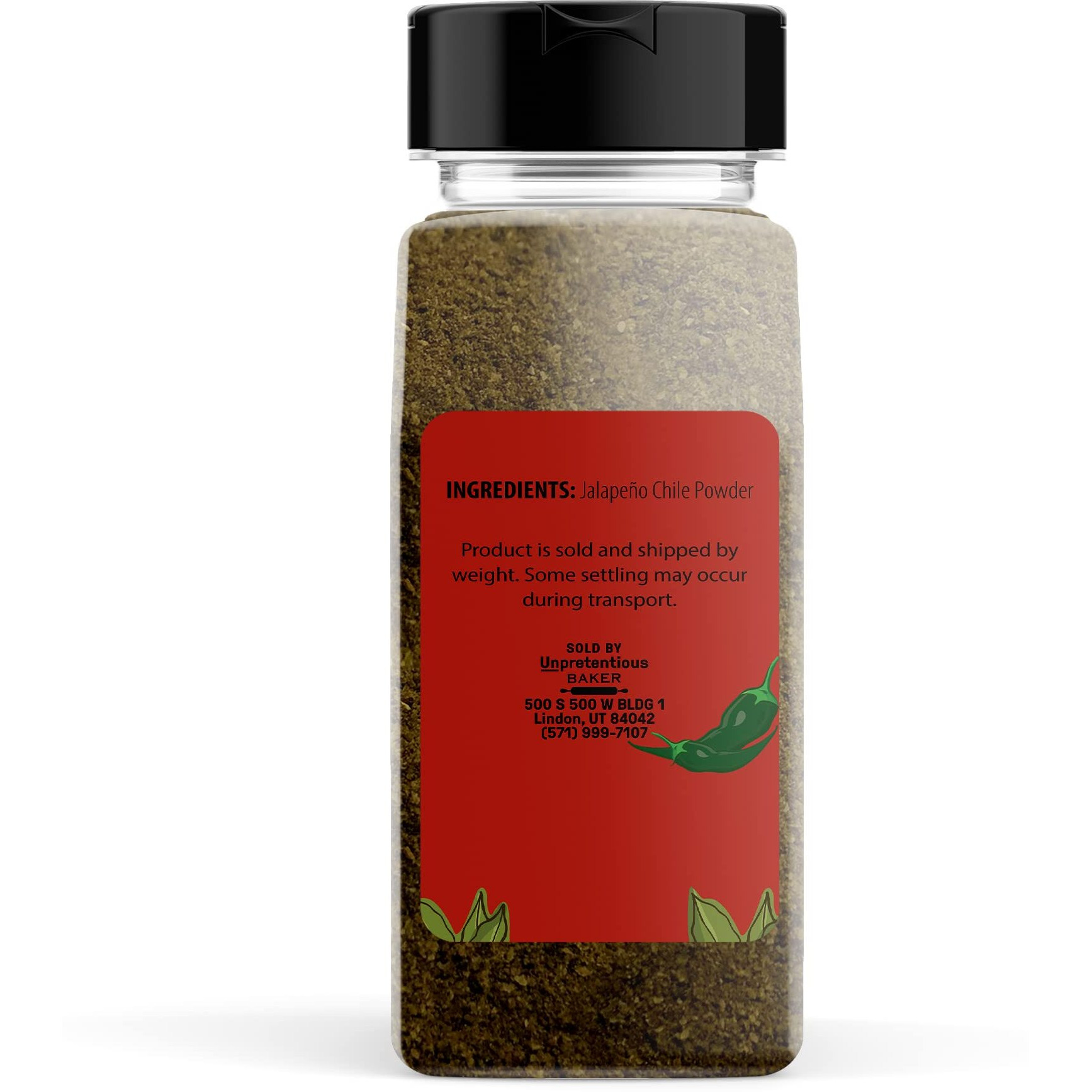 Unpretentious Jalapeno Powder, Hot & Spicy, Flavorful Seasoning, Great In Soups & Salsas (8 Ounce)