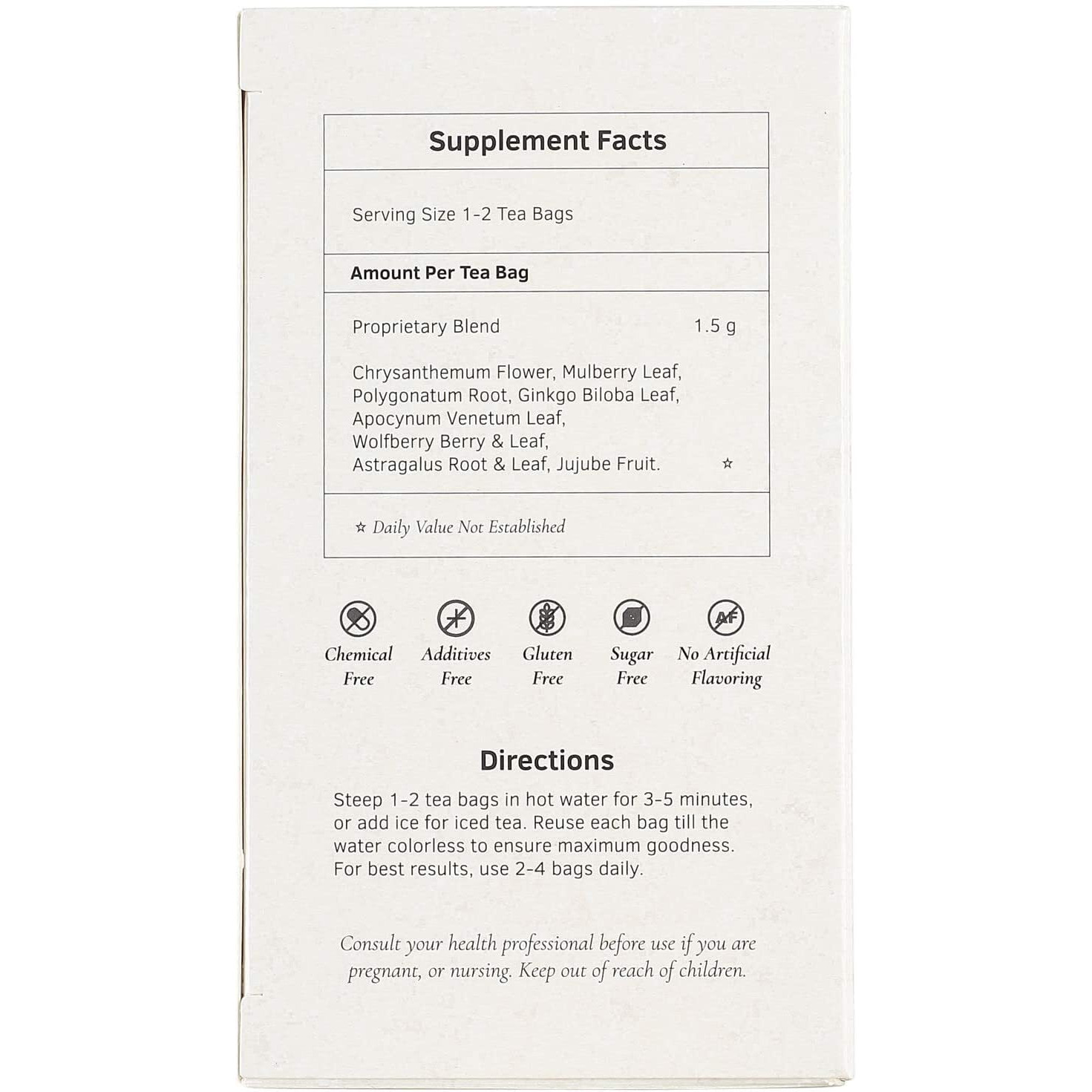 Health King Cholesterol Guard Herb Tea, Teabags, 20-Count Box (Pack Of 4)