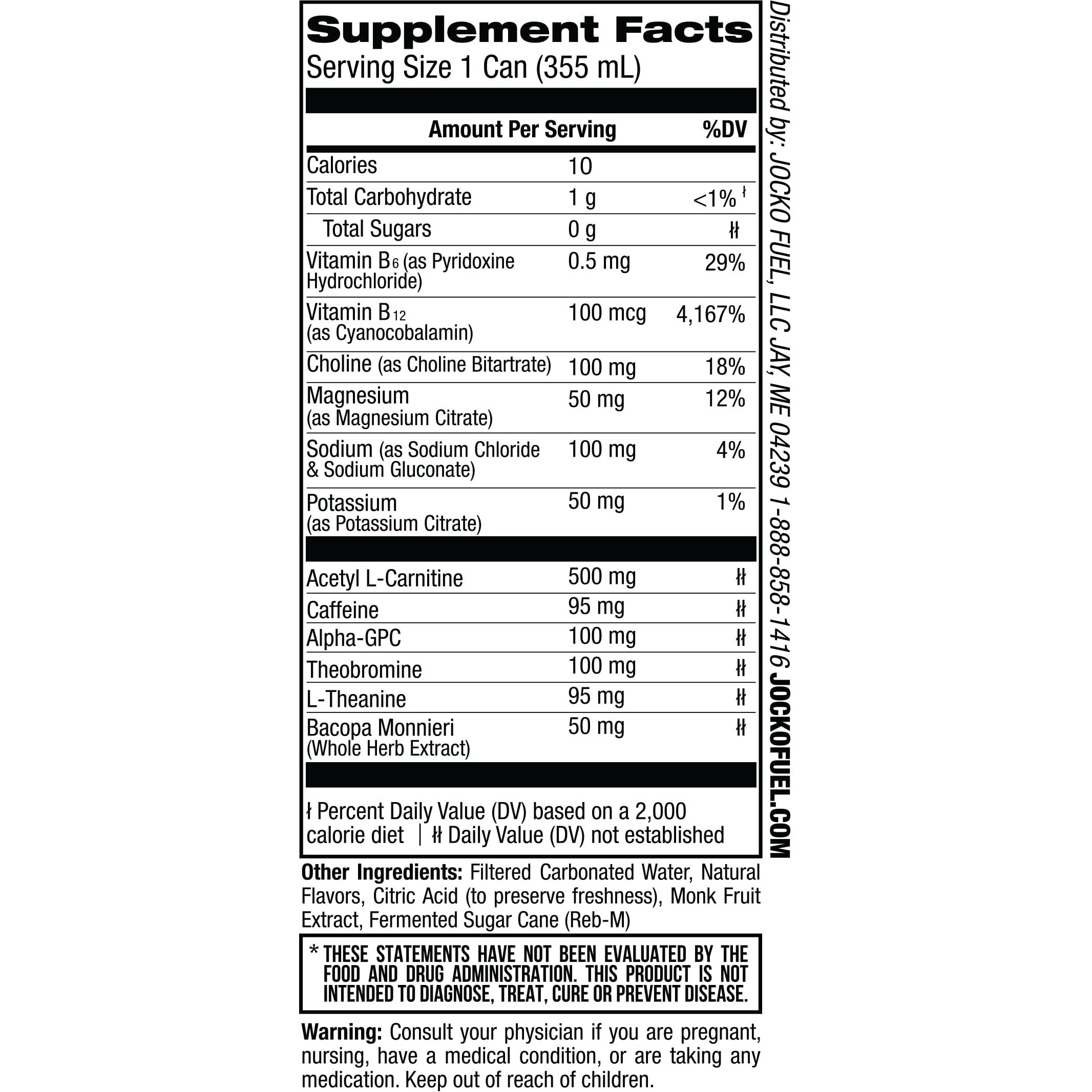 Jocko Go Energy Drink - Keto, Vitamin B12, Vitamin B6, Electrolytes, L Theanine, Magnesium- All Natural Energy Boost, Sugar Free Nootropic Monk Fruit Blend - 12 Pack (Orange)
