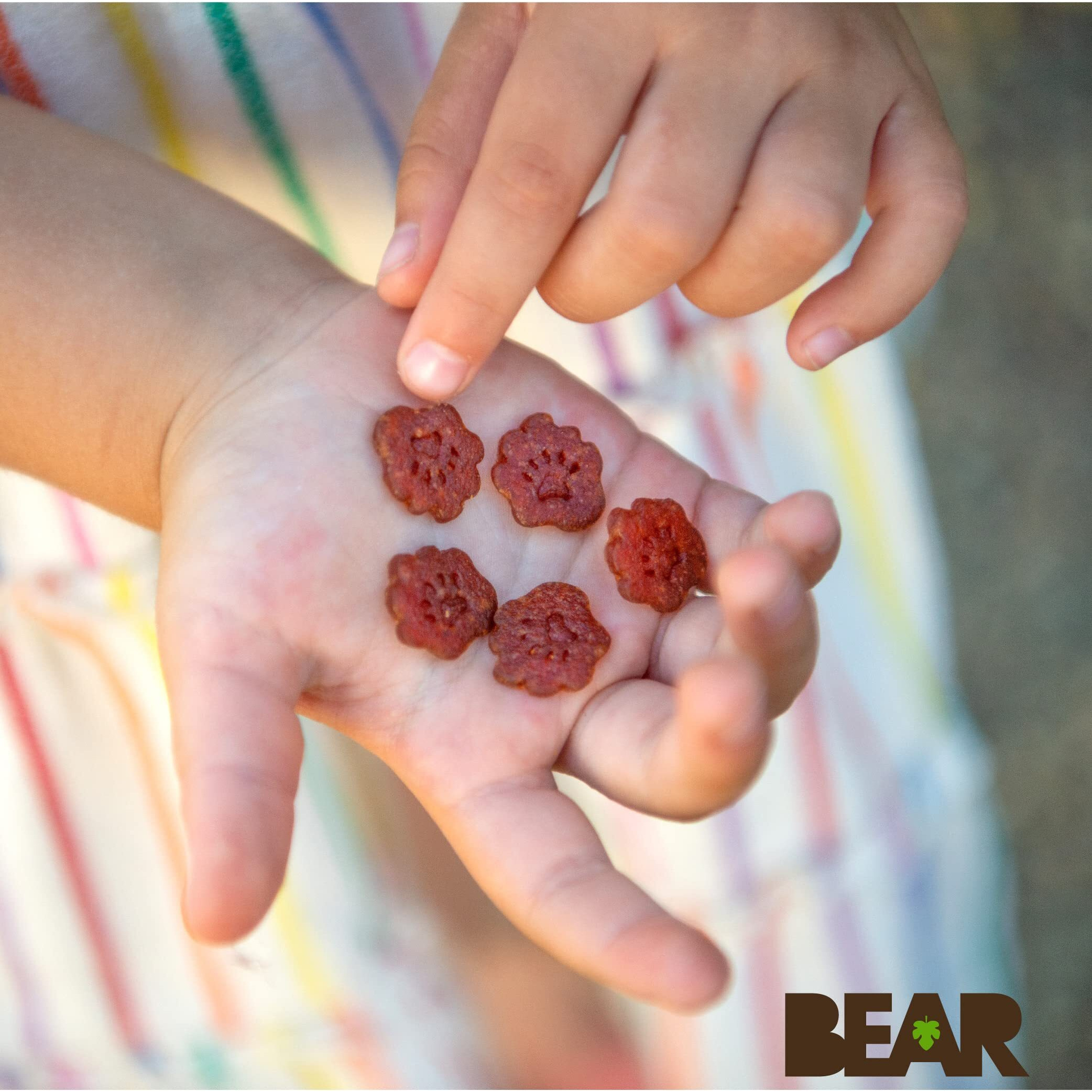 Bear Real Fruit Snack Minis, Strawberry - (Pack Of 18) - Bite Sized Snacks For Kids, Gluten Free, Vegan, Non Gmo, 0.7 Oz