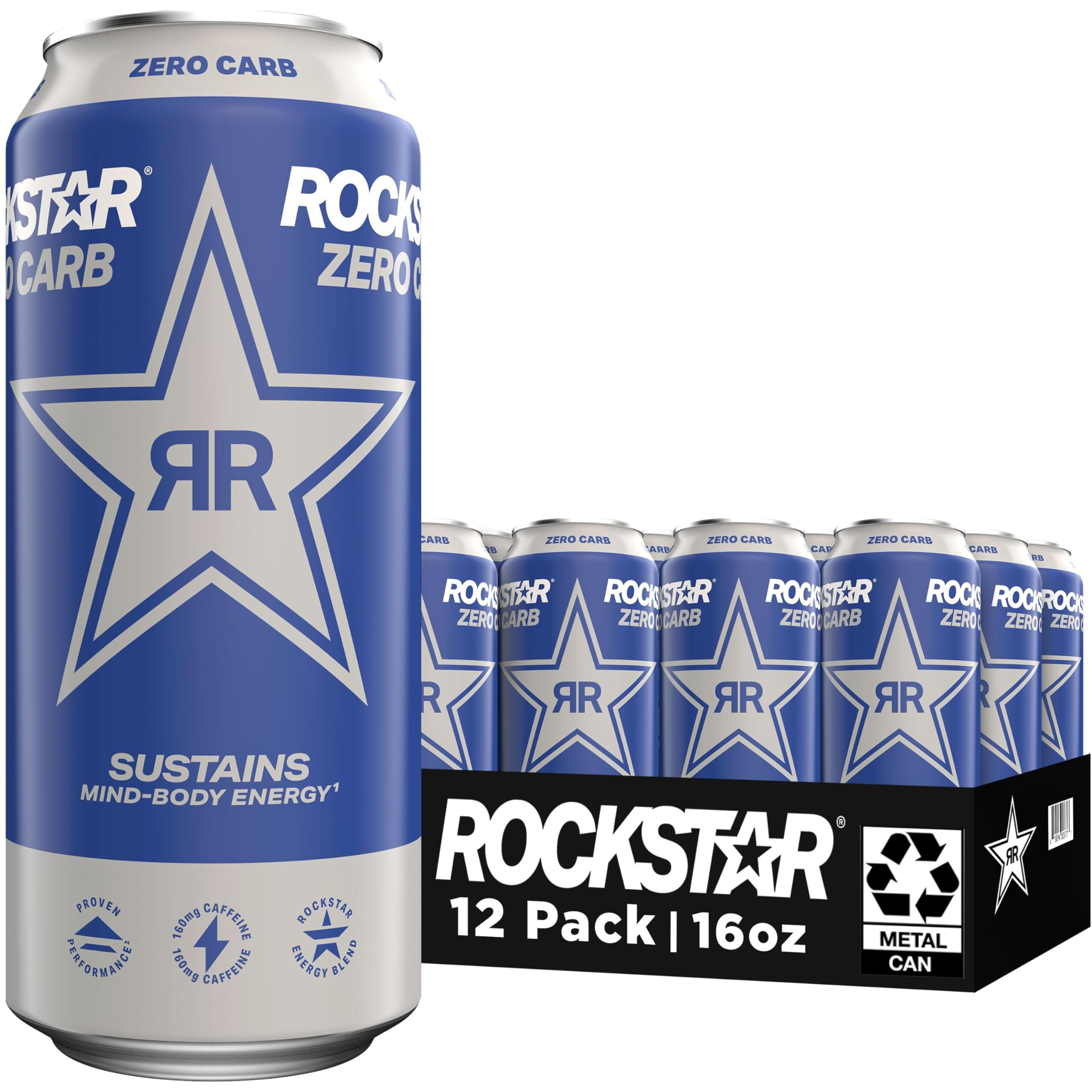 Rockstar Zero Carb 16Oz 12Pk