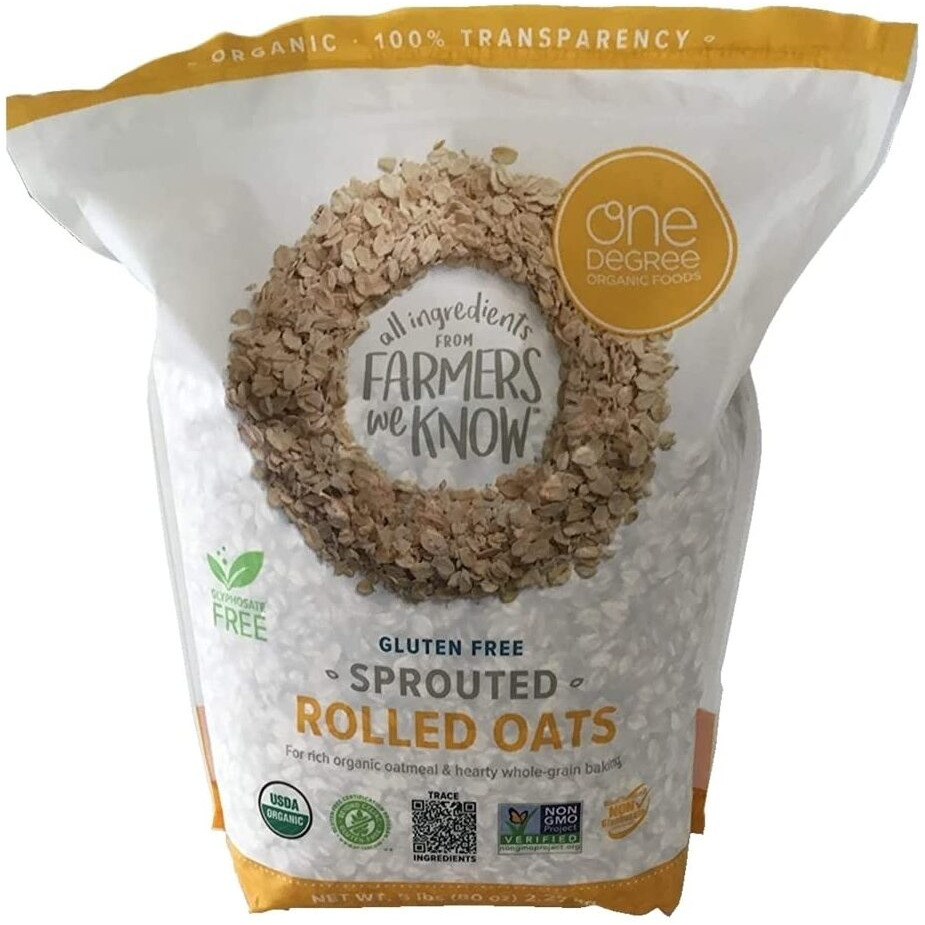One Degree Gluten Free Sprouted Rolled Oats 5 Lbs.