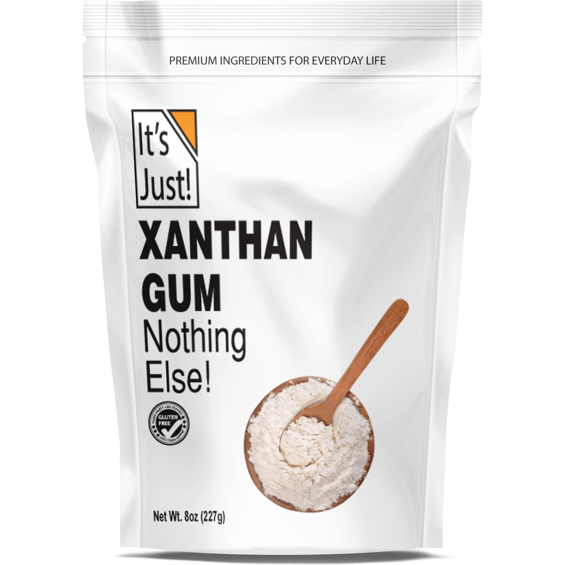 It's Just - Xanthan Gum, 8Oz, Batch Tested Gluten Free, Keto Baking, Non-Gmo, Thickener For Sauces, Soups, Dressings, Packaged In Usa