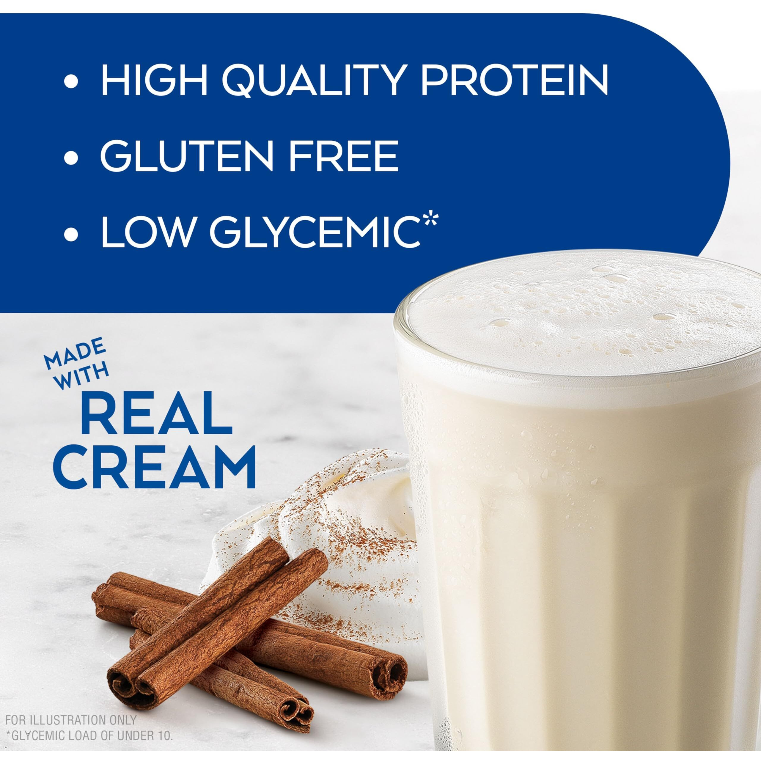 Atkins Creamy Cinnamon Swirl Protein Shake, 15G Protein, Low Glycemic, 2G Net Carb, 1G Sugar, Keto Friendly, 12 Count