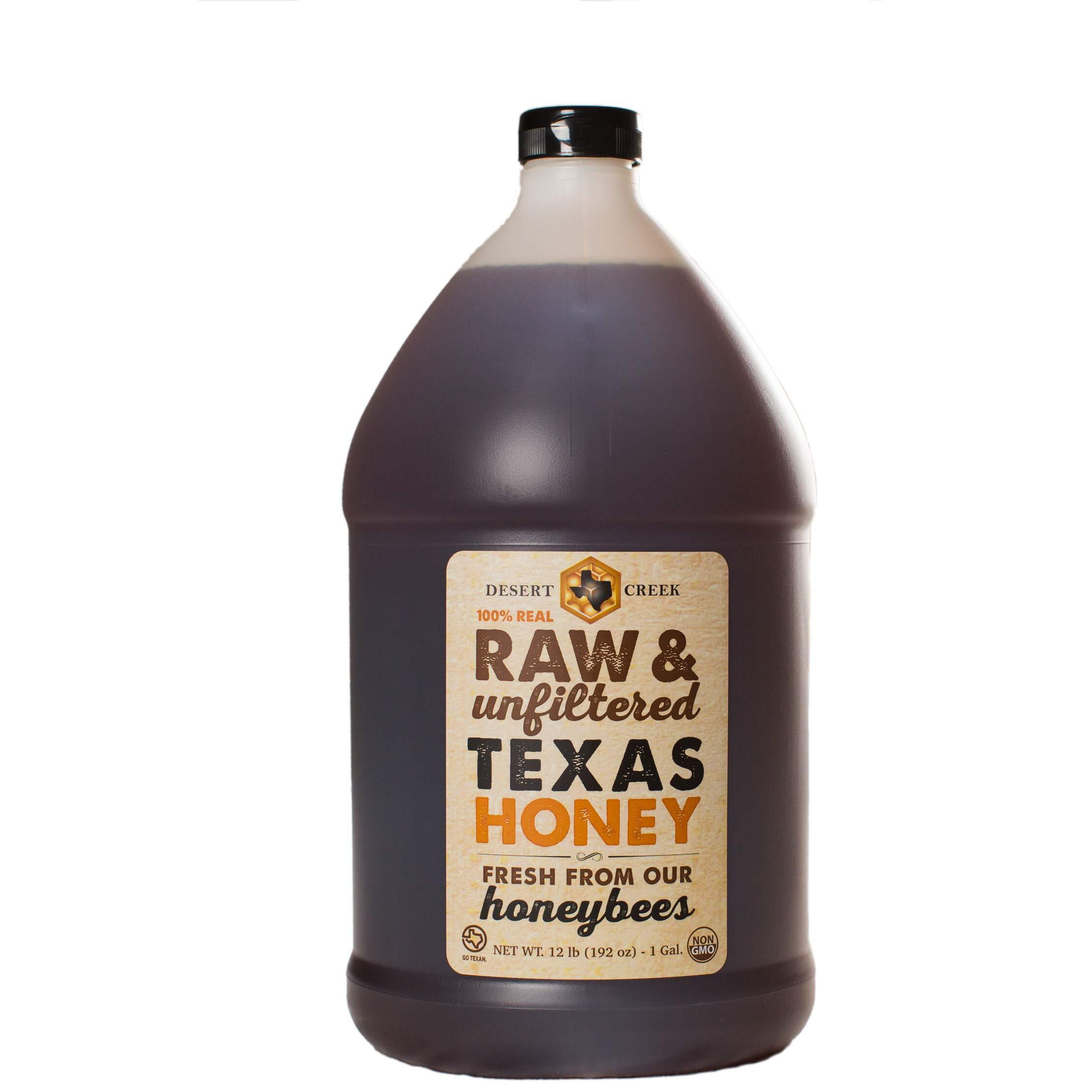 Desert Creek - Raw Honey, Natural Premium And Pure Texas Product - 1 Gallon