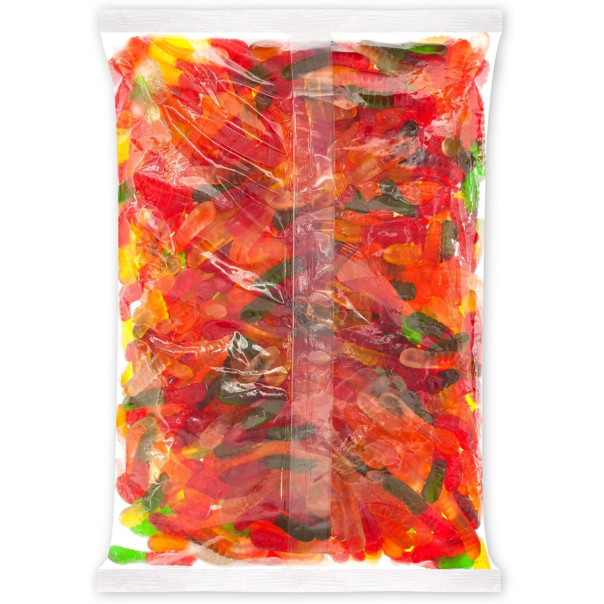 Albanese Candy Mini Assorted Fruit Gummi Worms Gummi Candy, Assorted Flavors Cherry, Green Apple, Pineapple, Lemon, Orange Gluten Free Dairy Free Fat Free, 5 Pound (Pack Of 1)