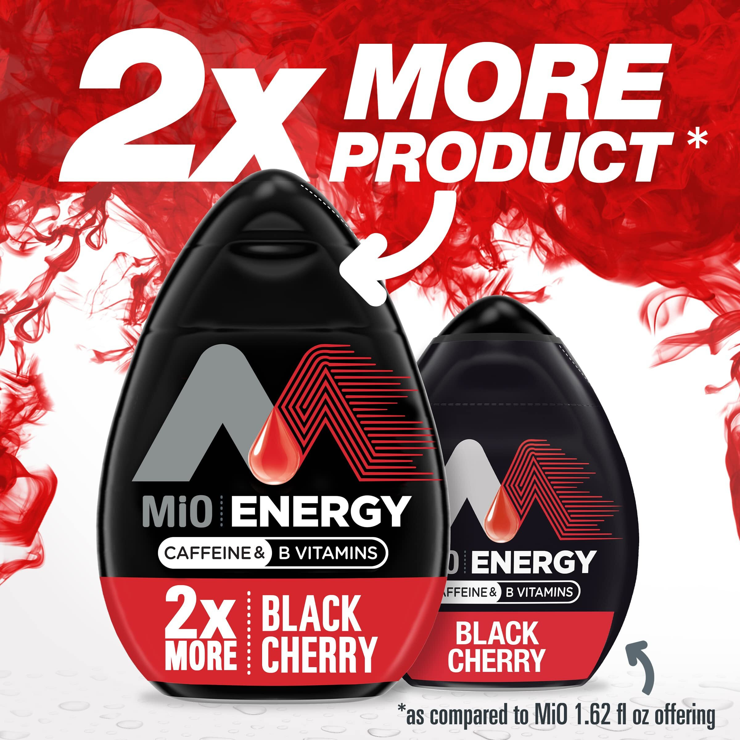 Mio Energy Black Cherry Naturally Flavored Liquid Water Enhancer 8 Count 3.24 Fl Oz