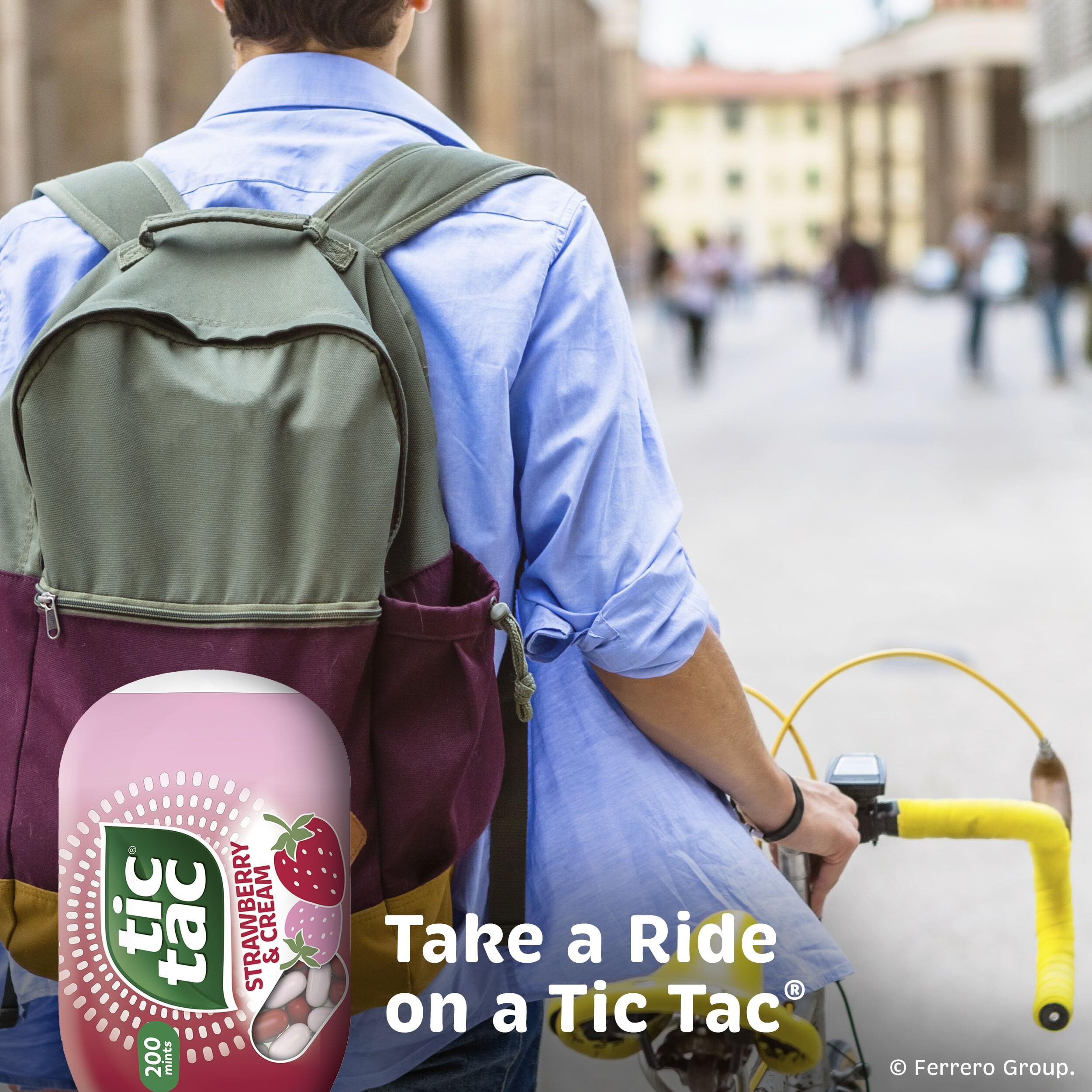 Tic Tac Strawberry & Cream Flavored Mints, Bulk 8 Pack, On-The-Go Refreshment, 3.4 Oz Each