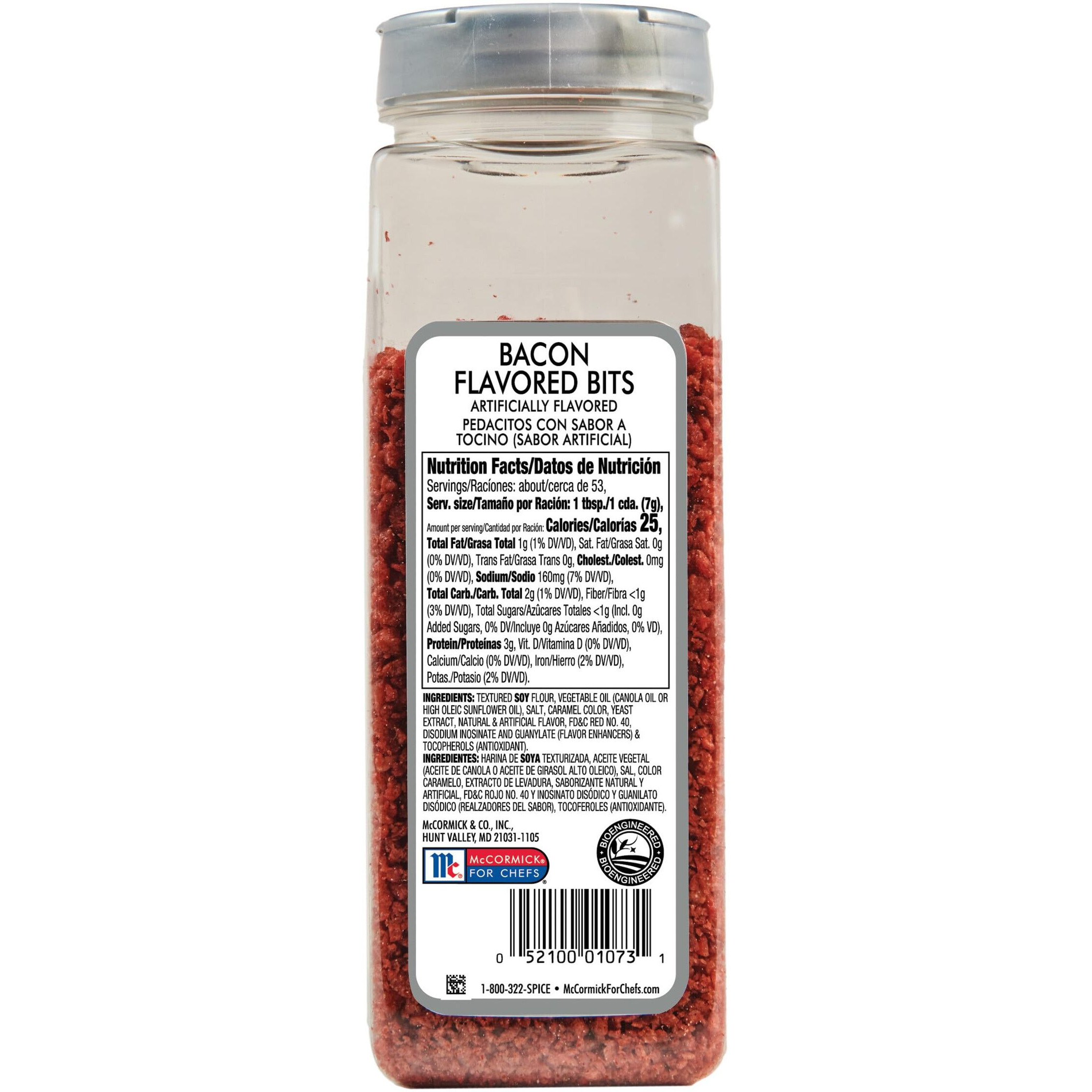 Mccormick Culinary Bacon Flavored Bits, 13 Oz - One 13 Ounce Container Of Bacon Bits To Sprinkle On Salads, Soups, Vegetables, Breakfast Bowls And More