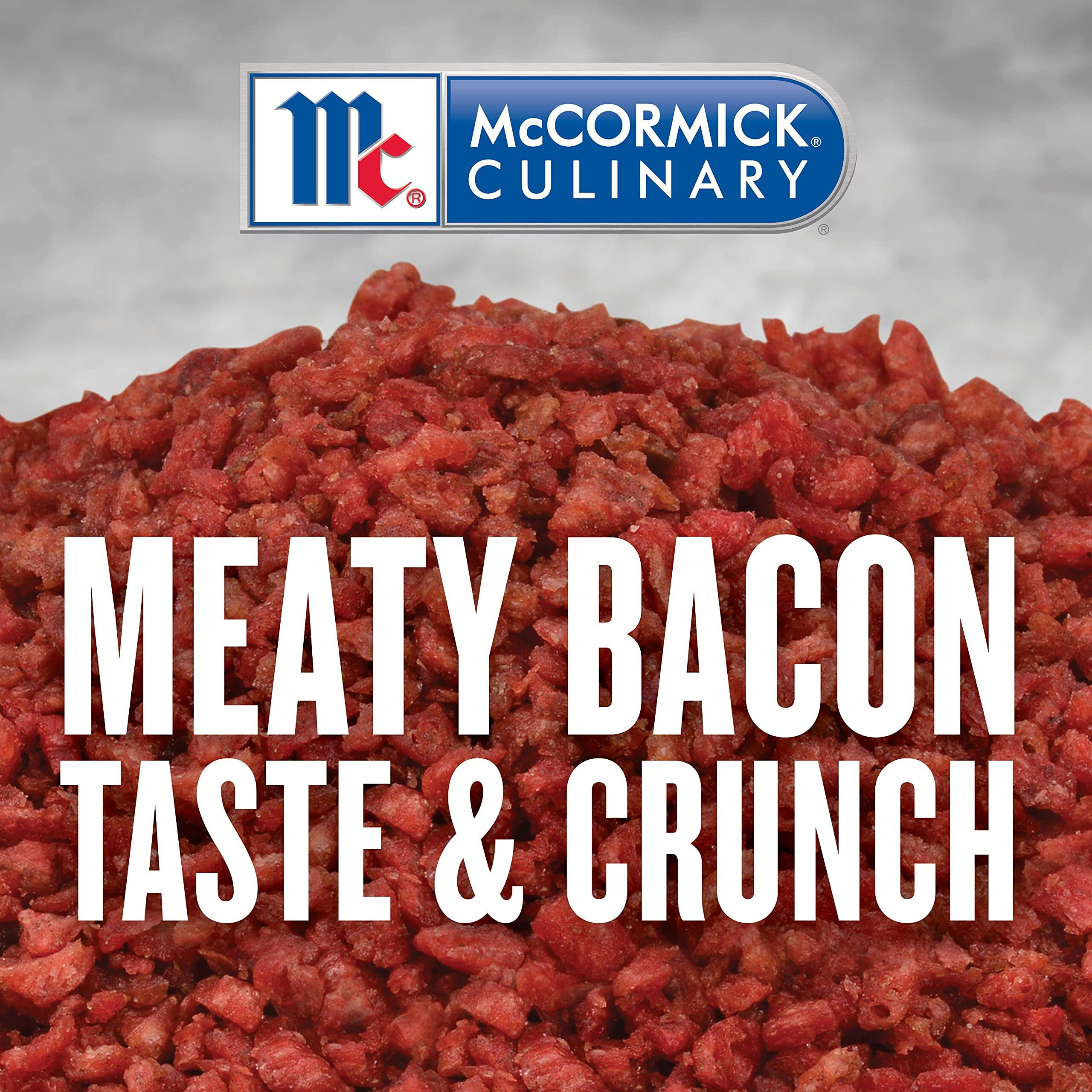 Mccormick Culinary Bacon Flavored Bits, 13 Oz - One 13 Ounce Container Of Bacon Bits To Sprinkle On Salads, Soups, Vegetables, Breakfast Bowls And More