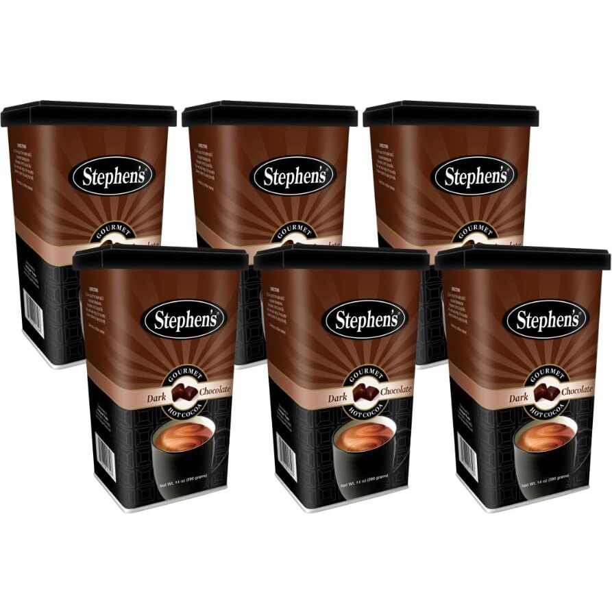 Stephen's Gourmet Hot Cocoa, Dark Chocolate, 14 Oz (Pack Of 6)