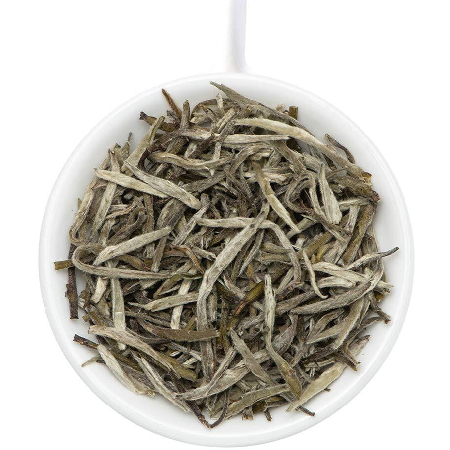 Vahdam, Silver Needle White Tea Loose Leaf (25 Cups/1.76Oz) Gluten Free | Pure Unblended Loose Leaf Tea | Vacuum Sealed | Brew As Hot Tea, Iced Tea Or Kombucha Tea