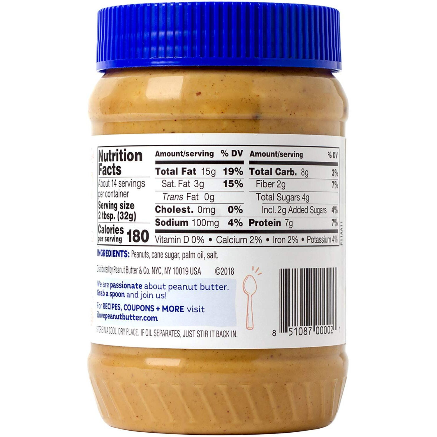 Peanut Butter & Co. Crunch Time Peanut Butter, Non-Gmo Project Verified, Gluten Free, Vegan, 16 Ounce (Pack Of 3)