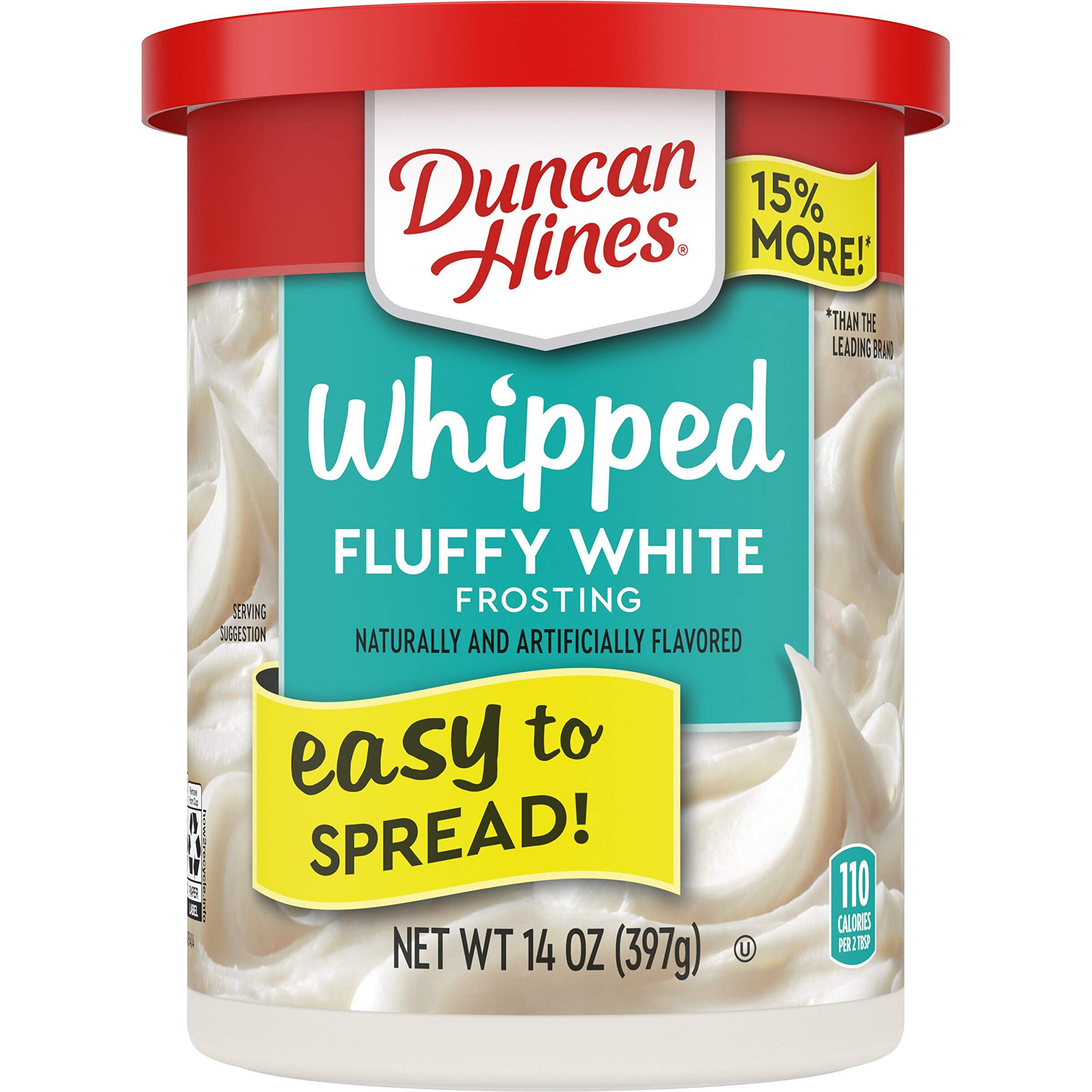 Duncan Hines Whipped White Frosting, 8-14 Oz Cans