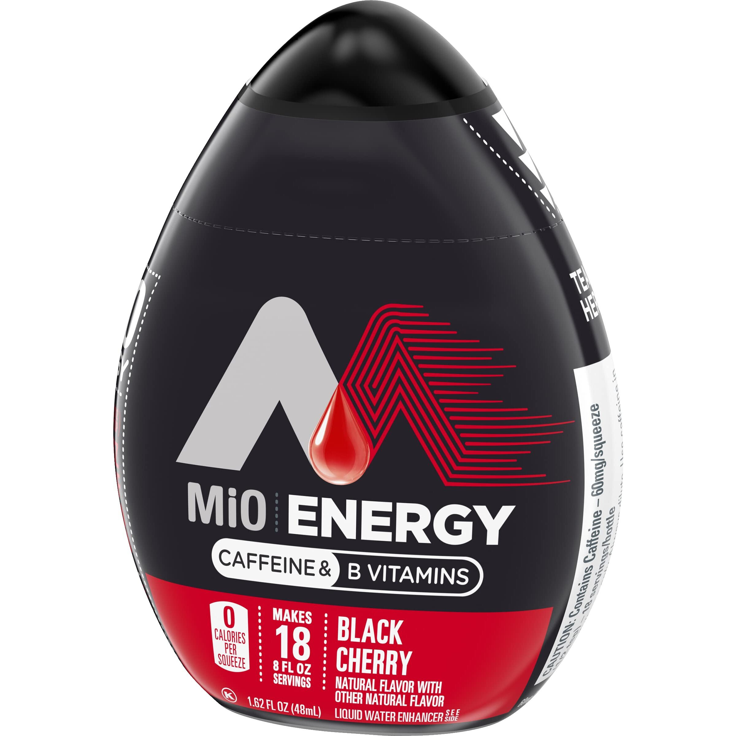 Mio Energy Liquid Water Enhancer, Black Cherry, 1.62 Oz, 4-Pack