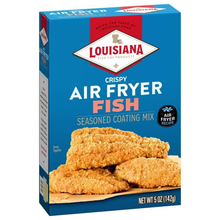 Louisiana Fish Fry, Air Fry Fish Coating Mix, 5 Oz (Pack Of 6)