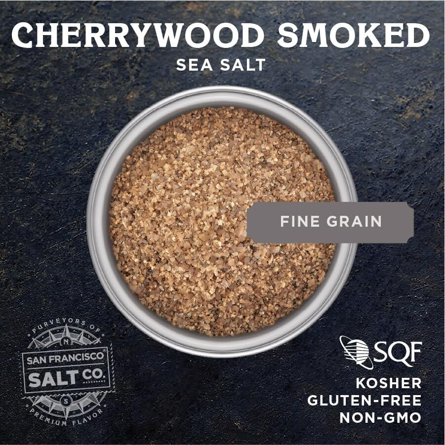 Cherrywood Smoked Sea Salt - 5 Oz. Fine Grain By San Francisco Salt Company
