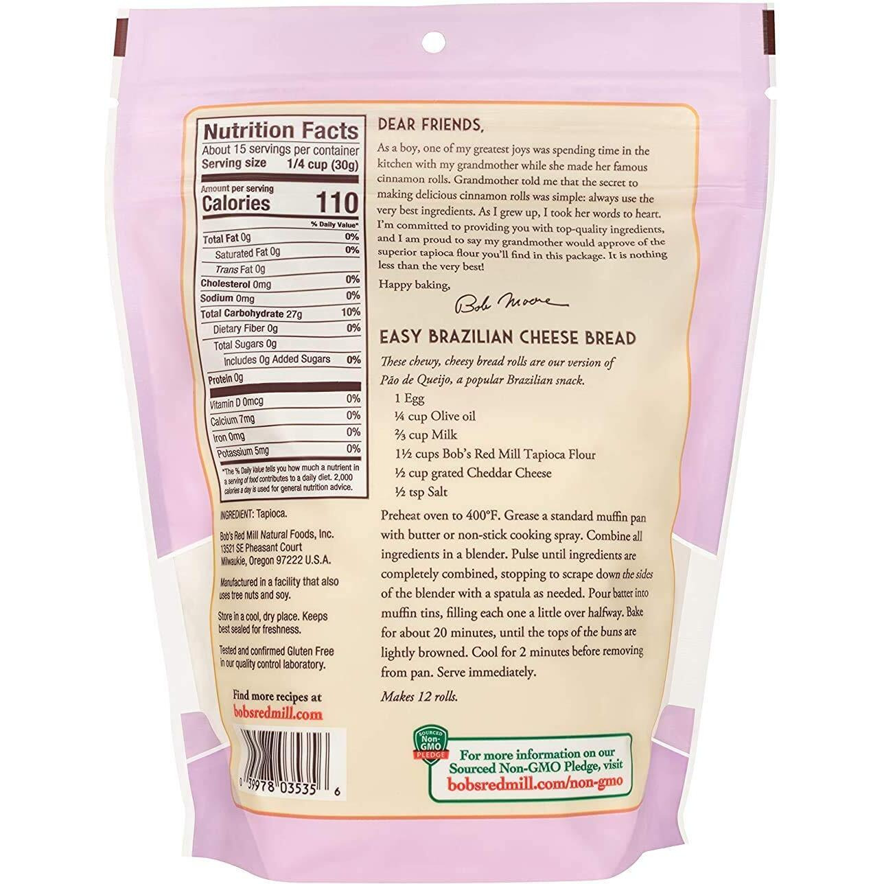 Bob's Red Mill Finely Ground Tapioca Flour, 16-Ounce (Pack Of 3)