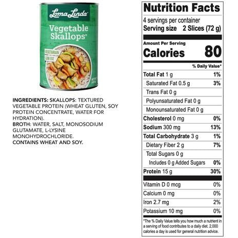 Loma Linda - Plant-Based (Vegetable Skallops (15 Oz.)