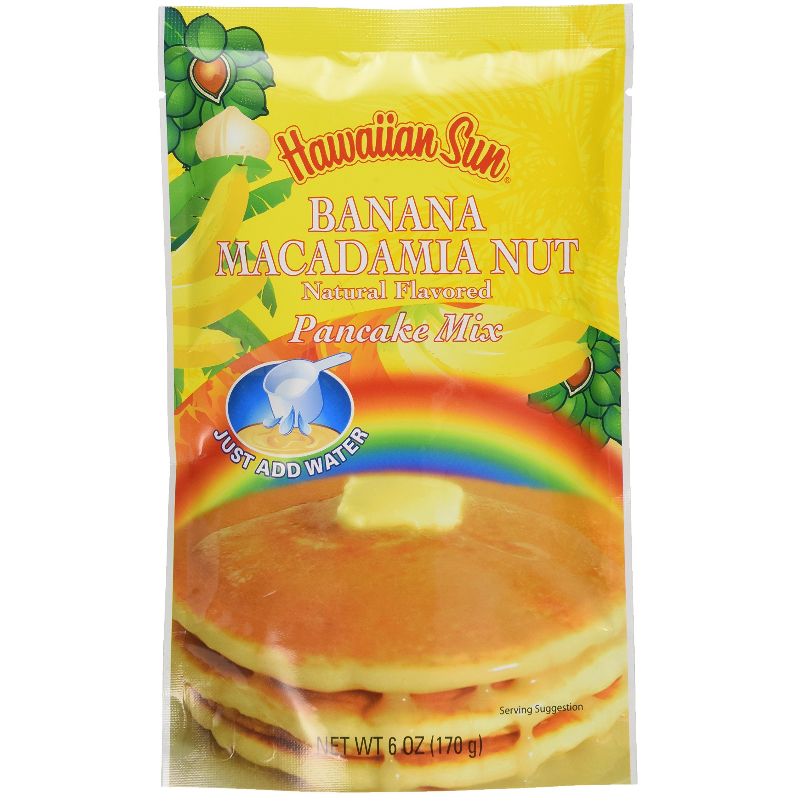 Banana Macadamia Nut Pancake Mix, 6 Ounce By Hawaiian Sun