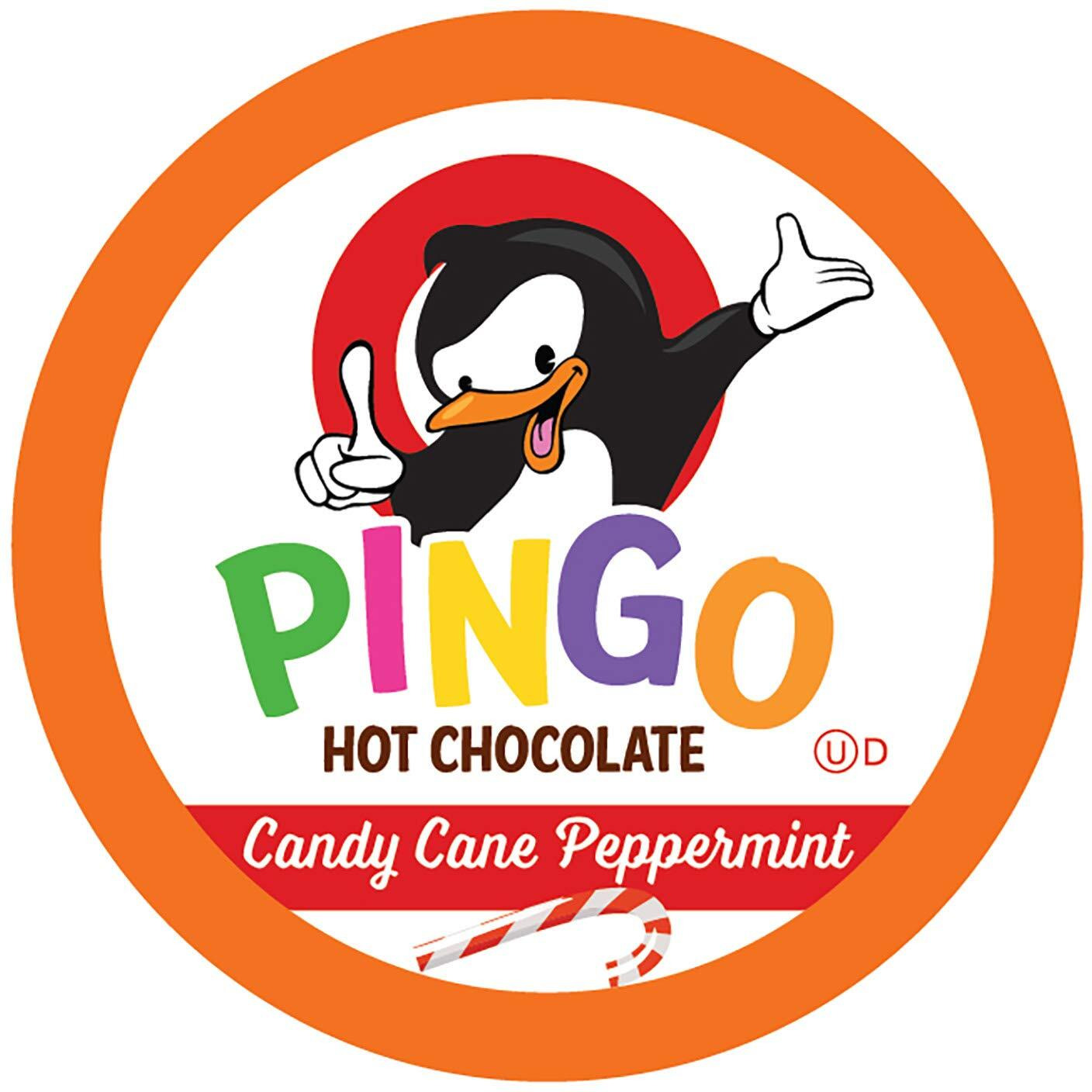 Pingo Peppermint Hot Chocolate Pods For Keurig K-Cup Brewers, Candy Cane Peppermint, 40 Count