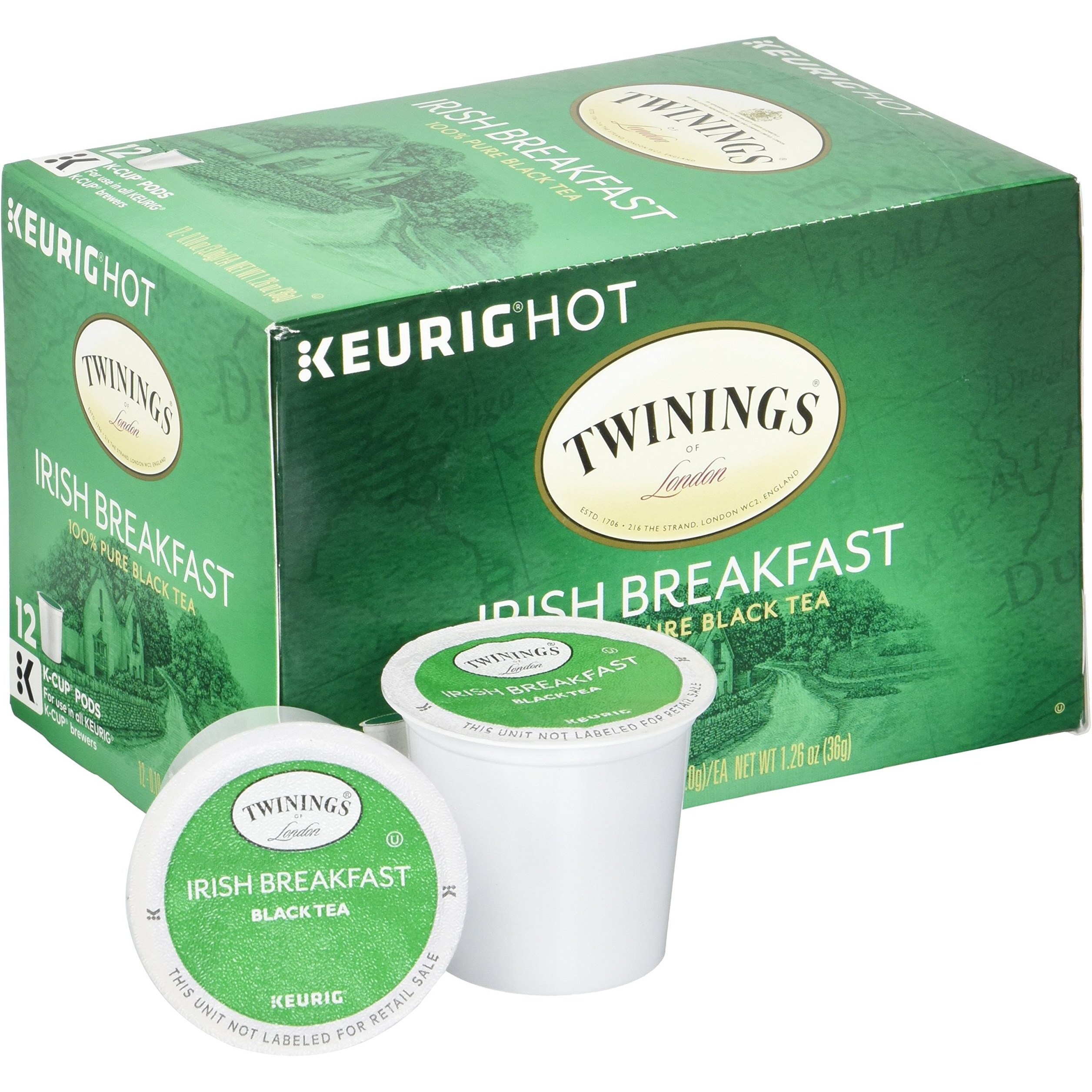 Twinings Irish Breakfast Tea Keurig K-Cups, 12 Count