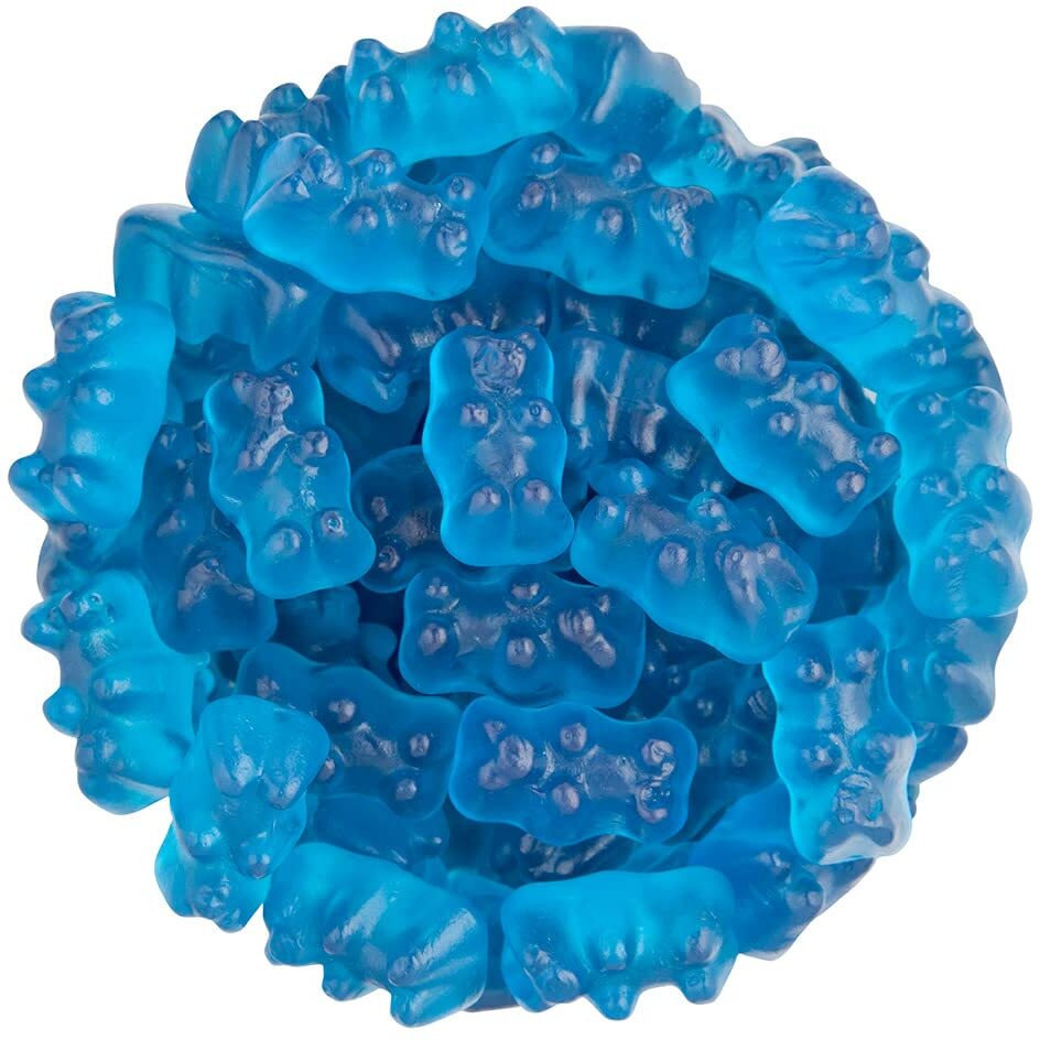 Firstchoicecandy Gummy Bears (Blue Raspberry, 1 Lb)
