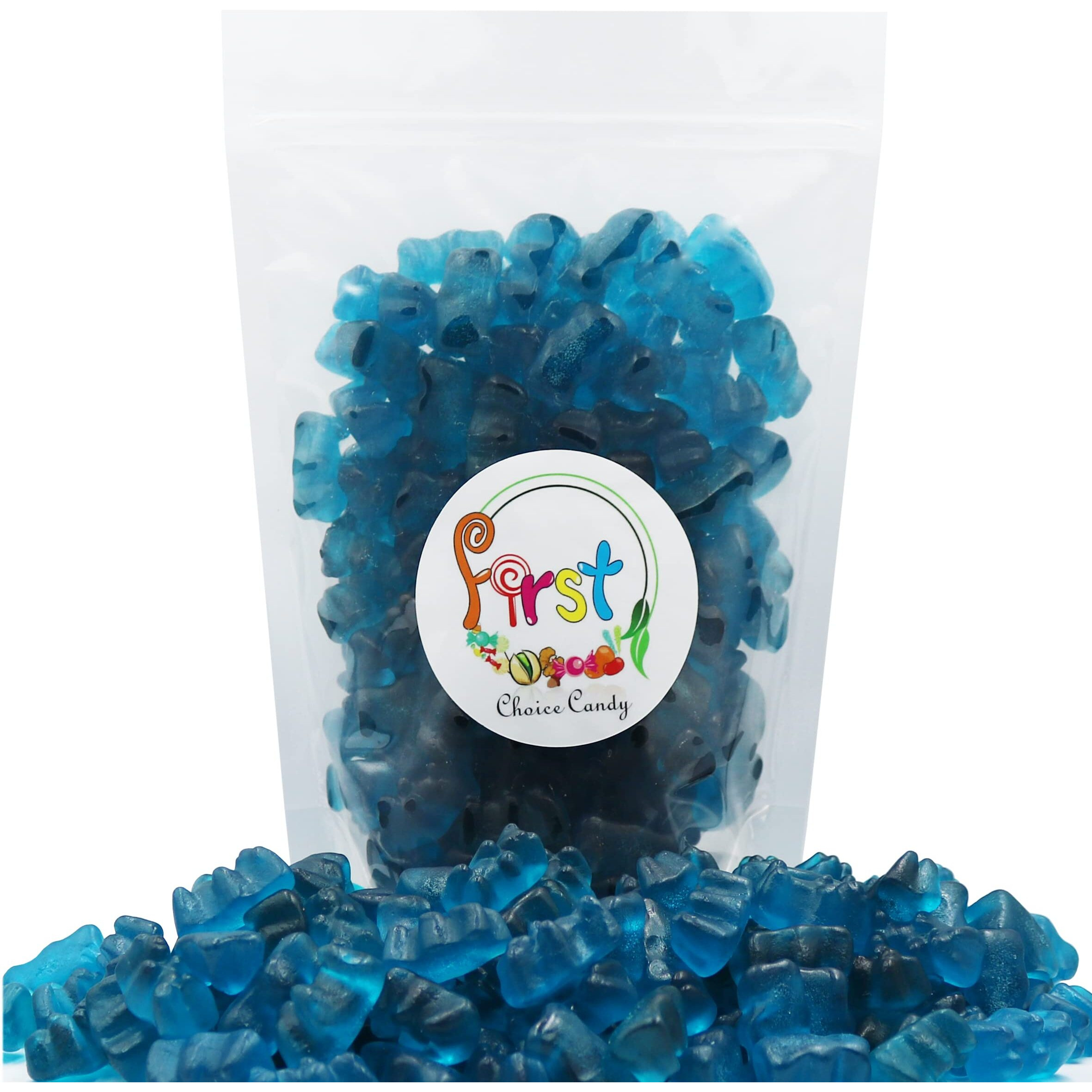 Firstchoicecandy Gummy Bears (Blue Raspberry, 1 Lb)