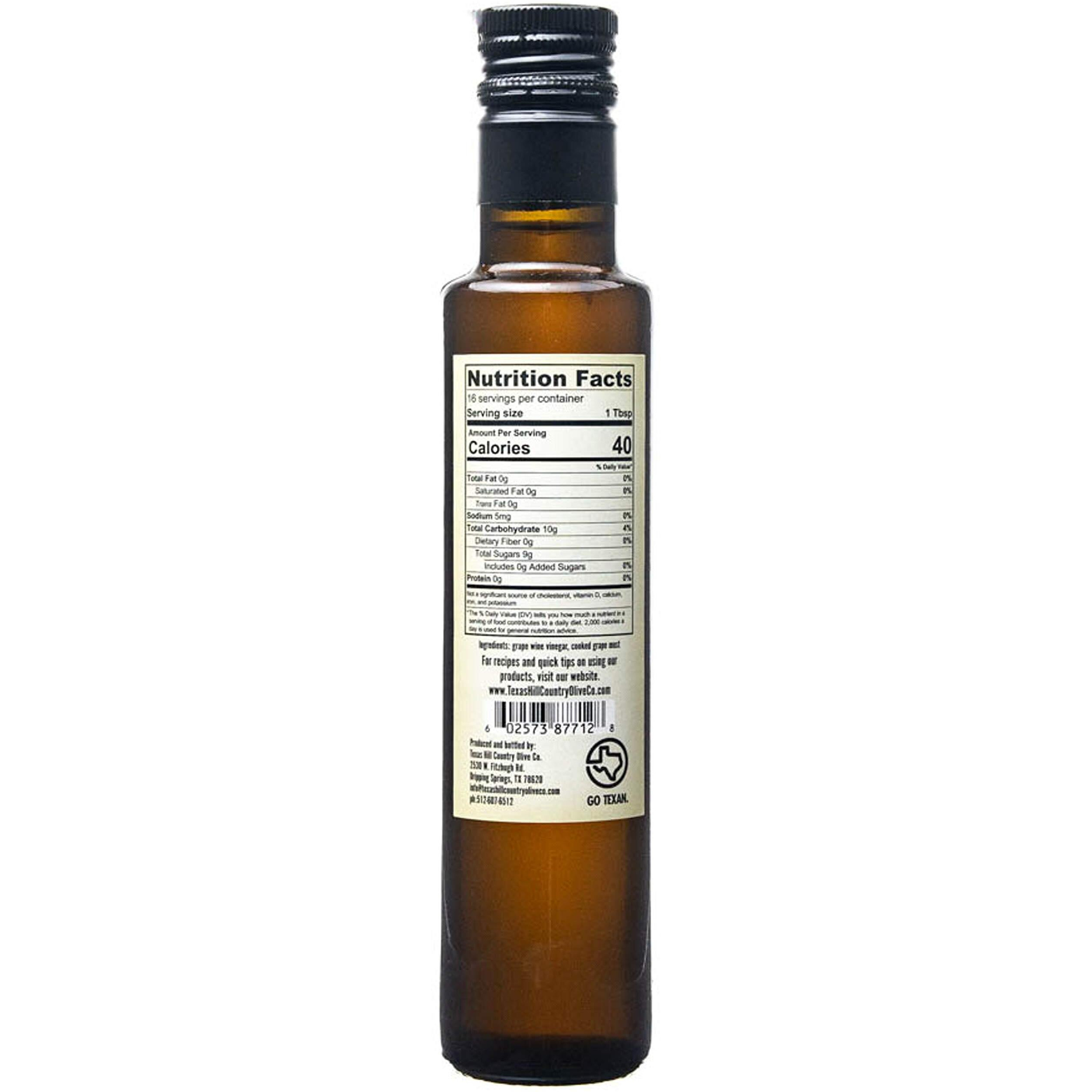 White Balsamic Vinegar - Gourmet Barrel Aged Balsamic Vinegar - Great For Dressing Dipping Glazing - No Artificial Flavors Or Added Sugar - Made In Texas (8.5 Oz)