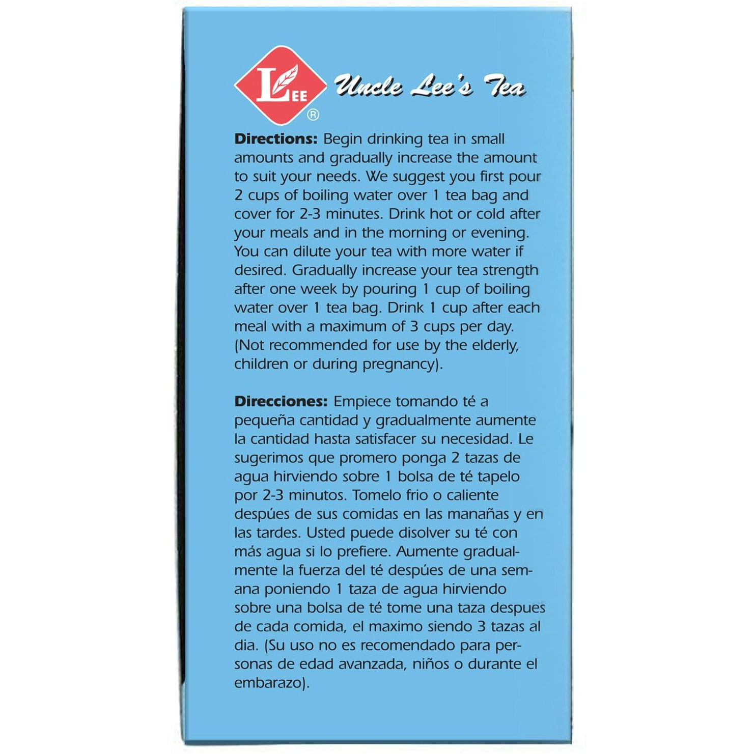 Uncle Lees Body Slim Dieters Tea, Detox & Slimming Tea - Senna, Bitter Orange, Cinnamon Flavor & Chicory Root, Natural Laxative, Caffeine-Free Herbal Tea Bags, 30 Count