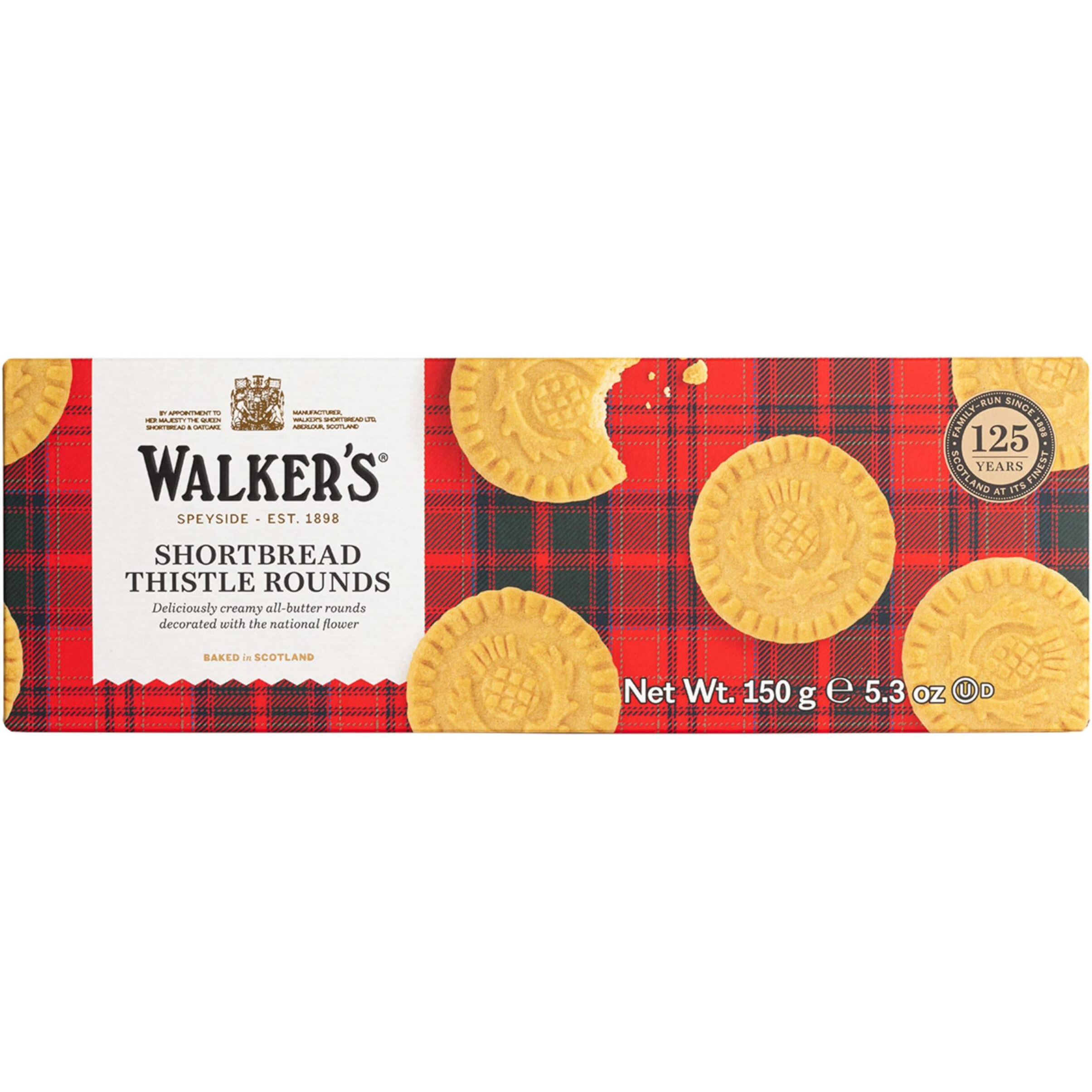 Walkers Pure Butter Shortbread Rounds, 5.3 Oz