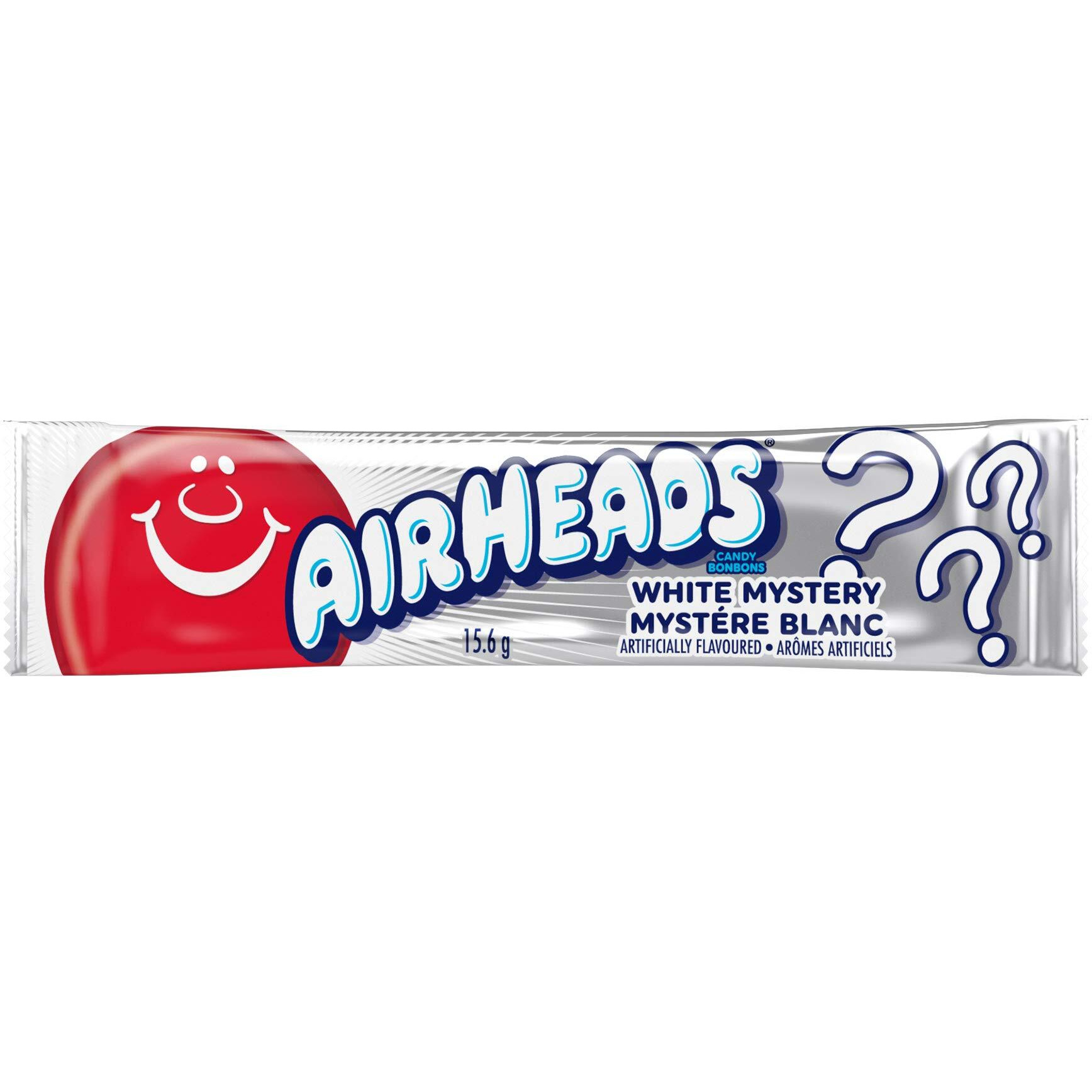 Airheads Candy Individually Wrapped Bars, White Mystery, Party, 0.55 Ounce