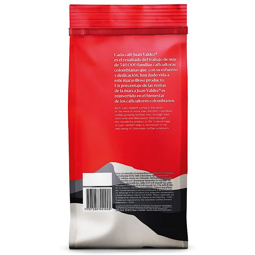 Juan Valdez Volcan Ground Coffee, Dark Roast 12 Oz - Premium Colombian Coffee