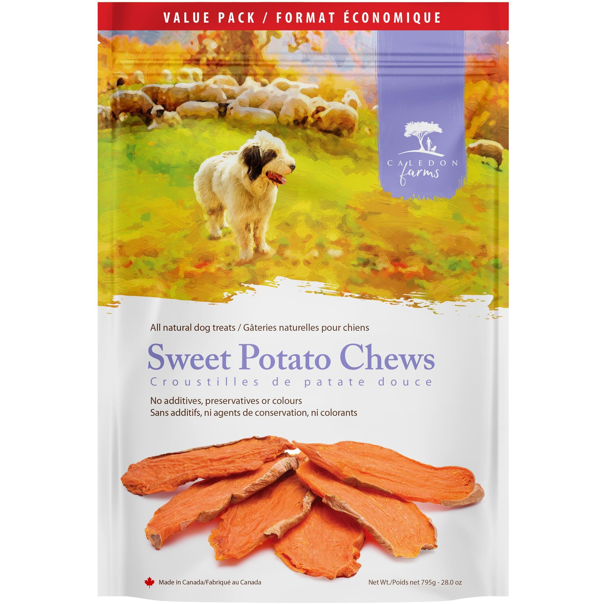Caledon Farms Value Pack Sweet Potato Chews 28Oz/795G