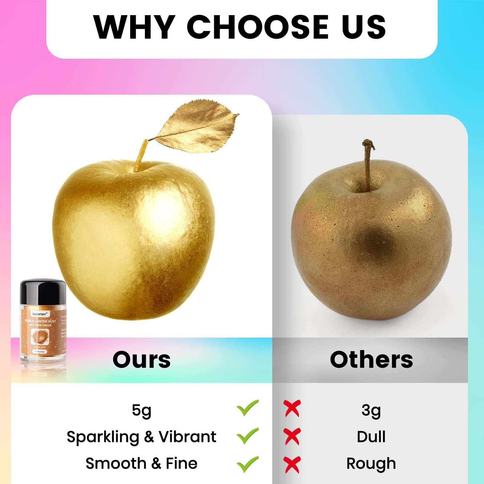 Edible Glitter Set, 12 Colors X 5G Food Grade Shimmer Luster Dust Edible, Food Glitter For Drinks Cake Decorating Cocktails Cookies Strawberries Candy Fondant Baking