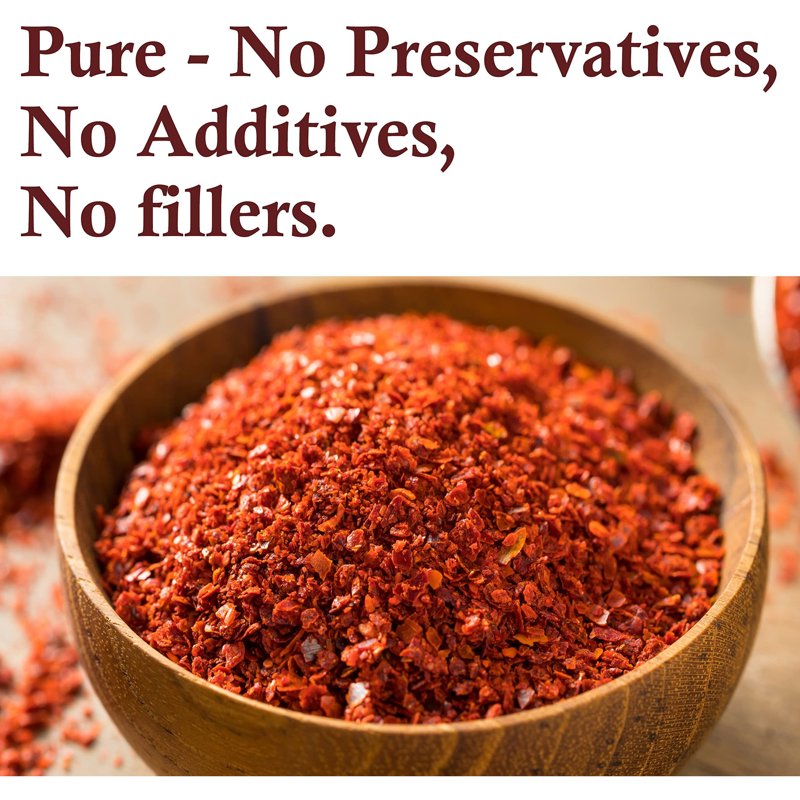 The Spice Way Gochugaru Korean Red Pepper Flakes - 8 Oz - Premium Quality Red Pepper Flakes & All-Natural Seasoning - Perfect Ingredient For Kimchi, Stir-Fries, Soups And More