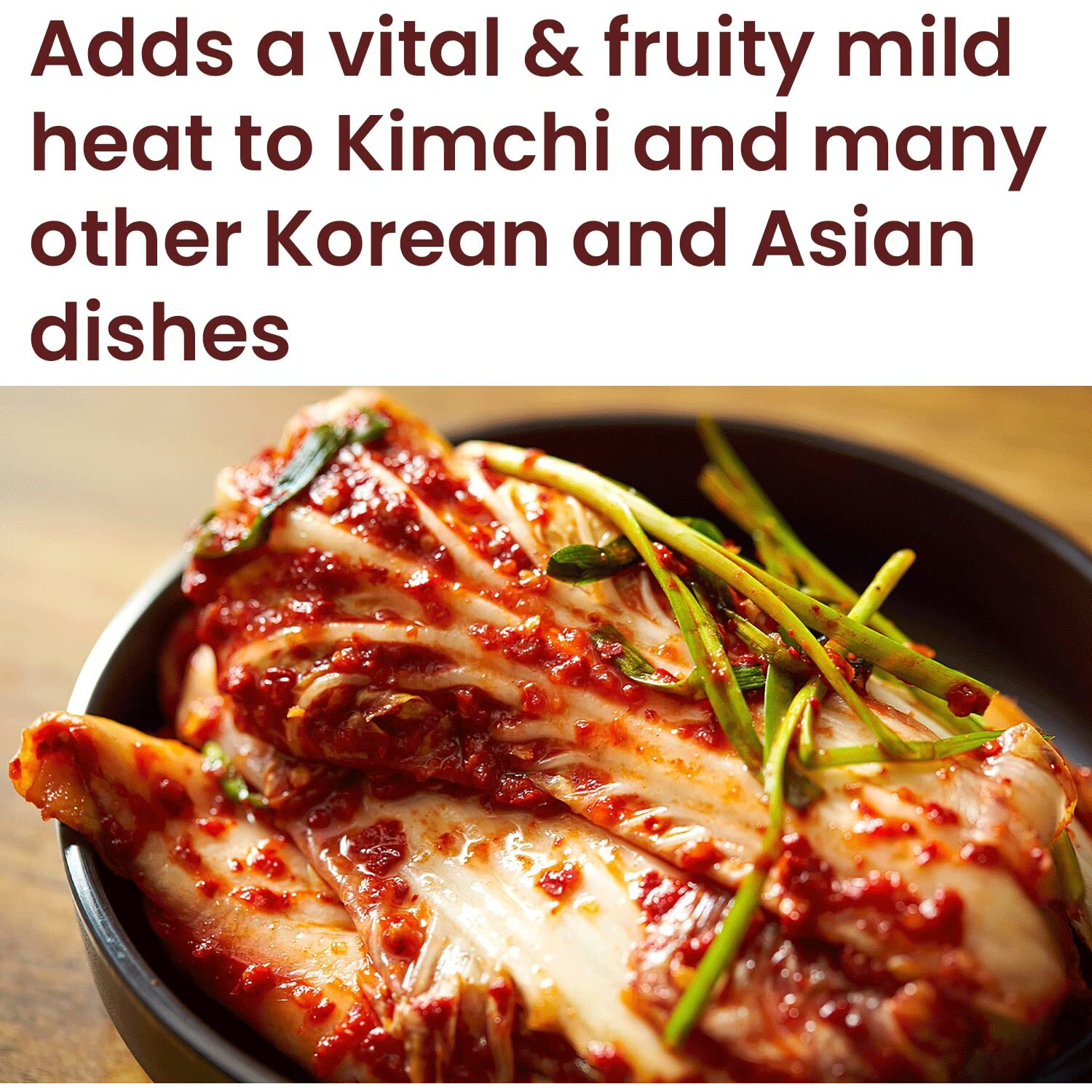 The Spice Way Gochugaru Korean Red Pepper Flakes - 8 Oz - Premium Quality Red Pepper Flakes & All-Natural Seasoning - Perfect Ingredient For Kimchi, Stir-Fries, Soups And More