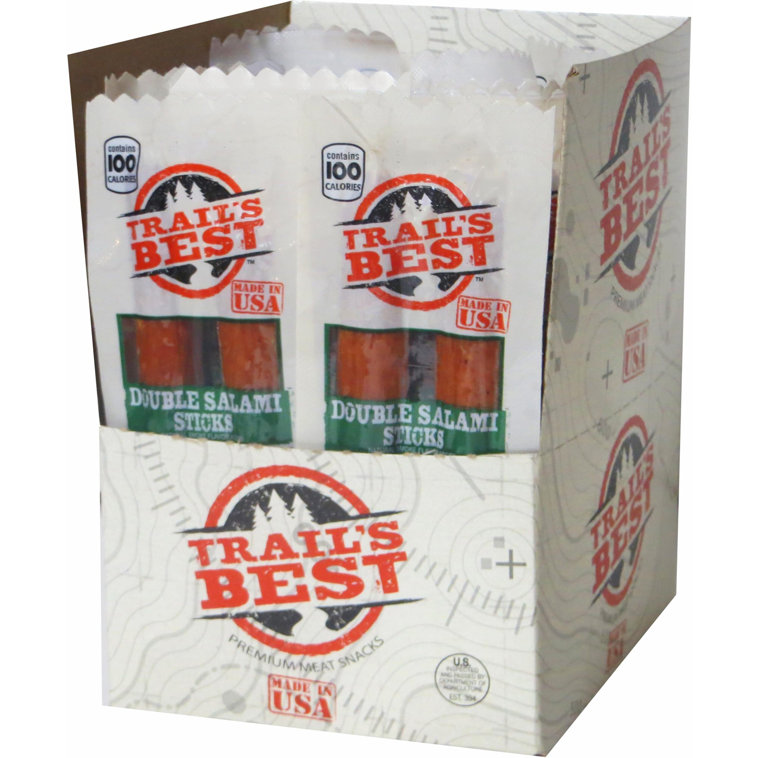 Trail's Best Double Salami Stick (Pack Of 20)