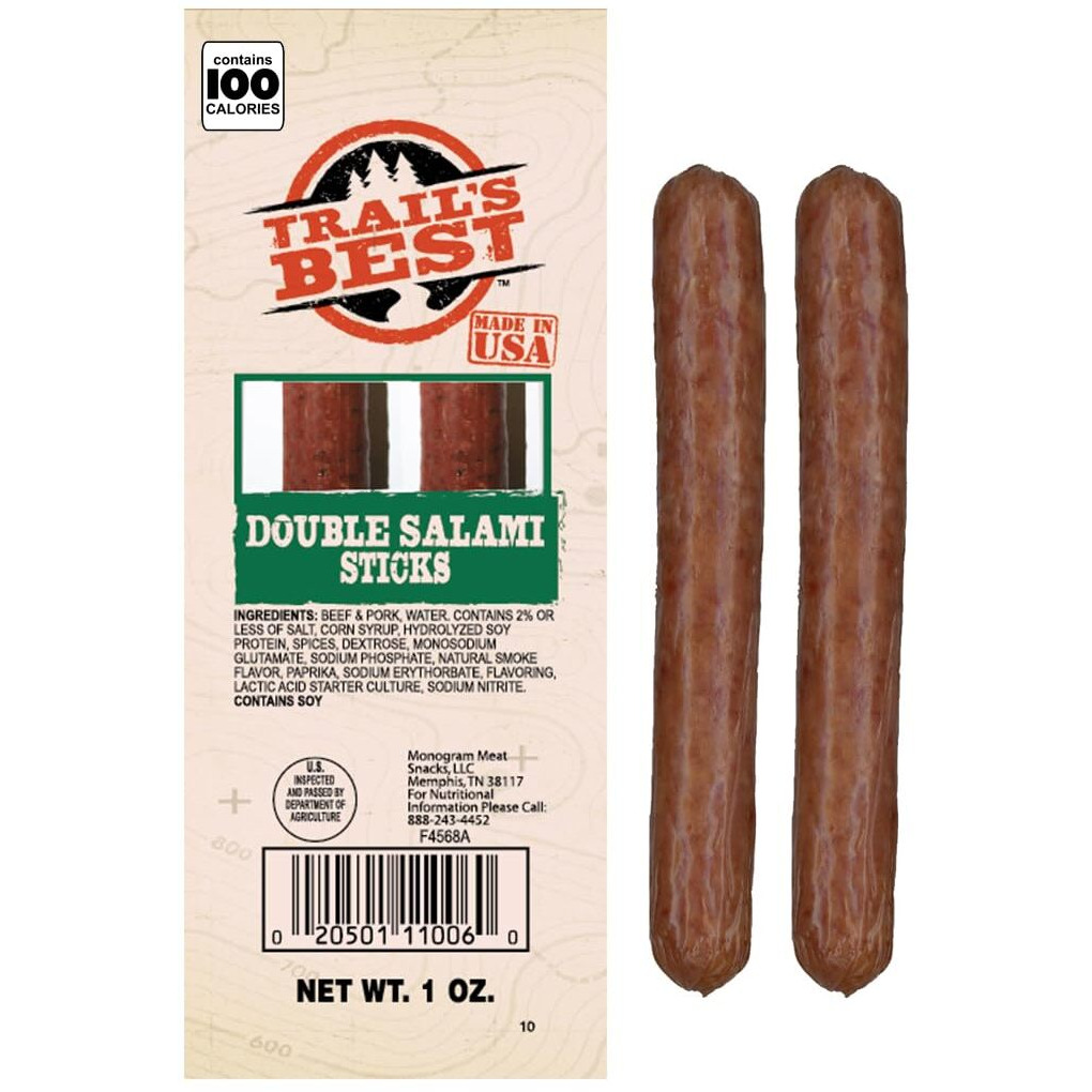 Trail's Best Double Salami Stick (Pack Of 20)