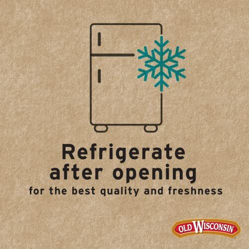 Old Wisconsin Hot & Spicy Twisted Link Sausage Snack Sticks, 14Oz Resealable Package, Naturally Smoked, Ready To Eat, High Protein, Low Carb, Keto, Gluten Free