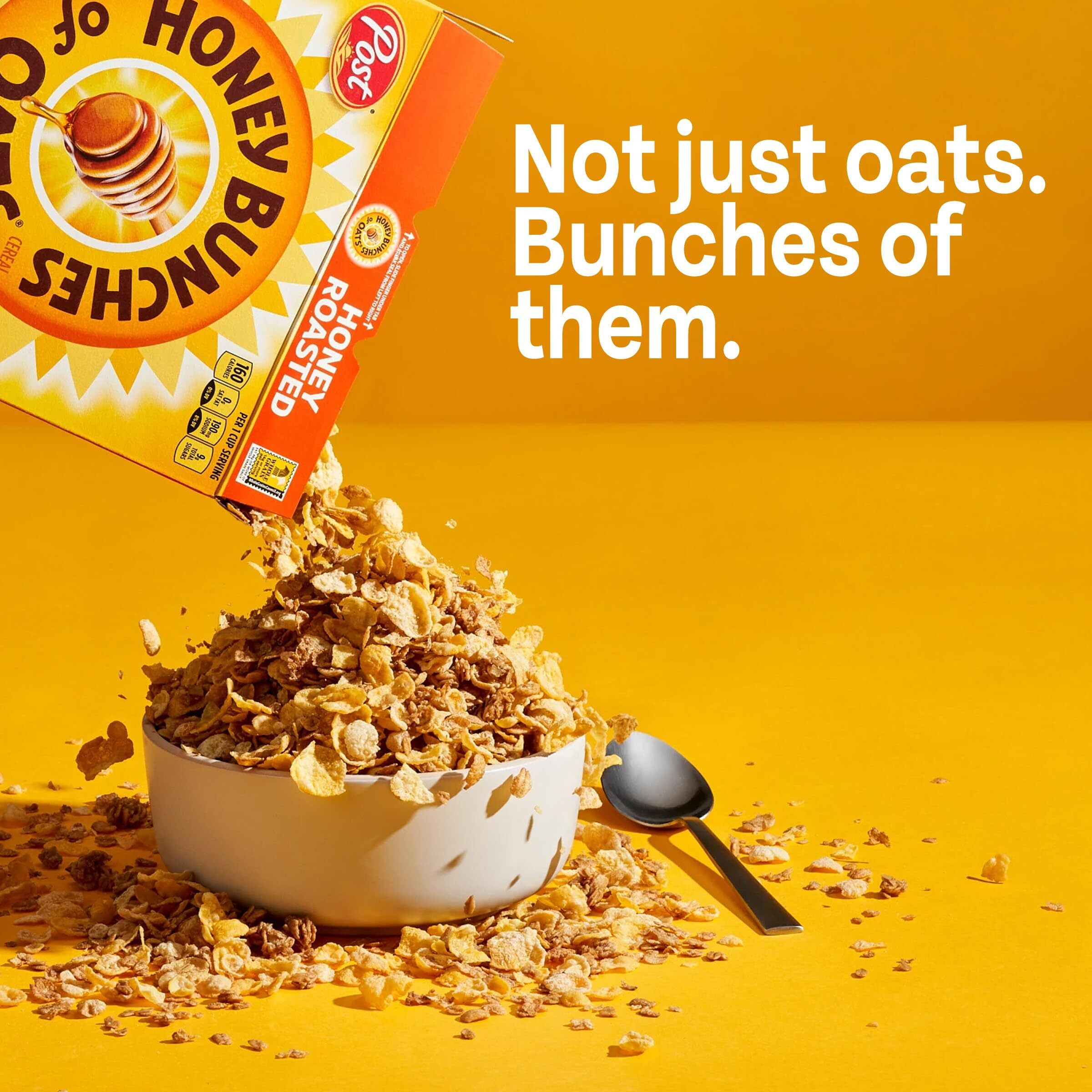 Honey Bunches Of Oats Honey Roasted, Heart Healthy, Low Fat, Made With Whole Grain Cereal, 12 Ounce