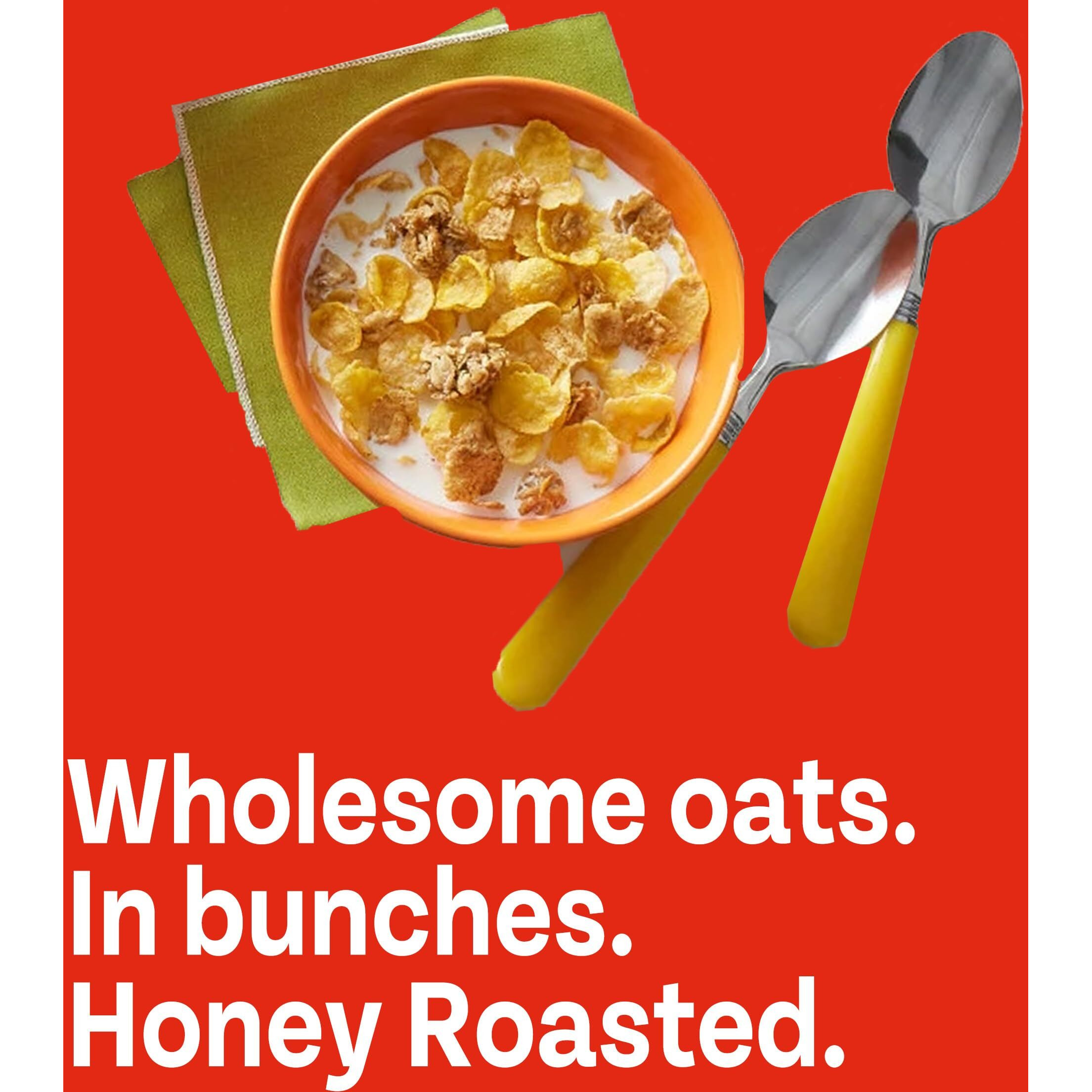 Honey Bunches Of Oats Honey Roasted, Heart Healthy, Low Fat, Made With Whole Grain Cereal, 12 Ounce