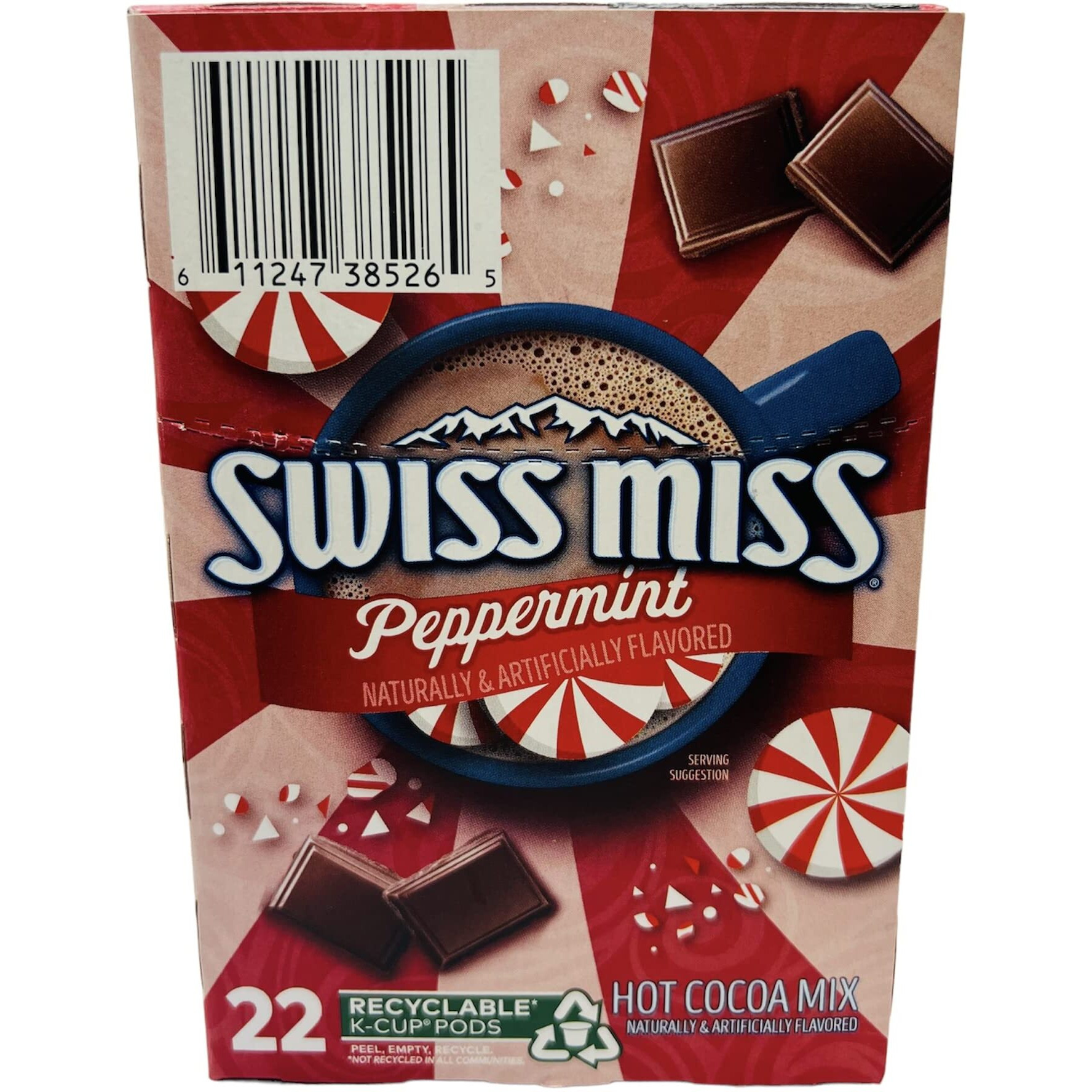 Swiss Miss Peppermint Hot Cocoa Single Serve Keurig K-Cup Pods (22 Count)