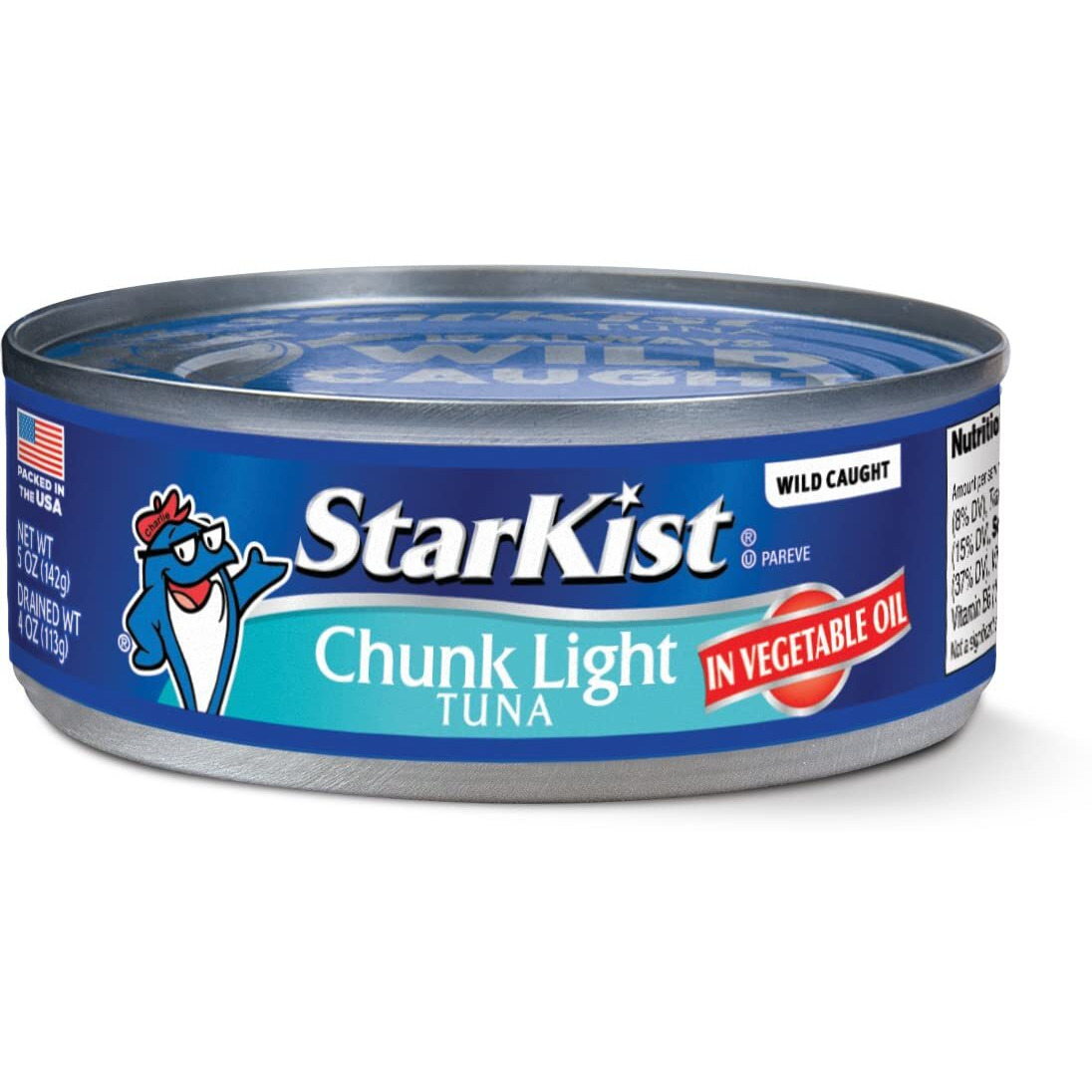 Starkist Chunk Light Tuna In Oil, 5 Oz (12 Pack) Canned Tuna Fish, Wild Caught, Gluten Free, Ready To Eat, Perfect For Salads, Keto Meals And Snacks, With 20G Protein & 90 Calories Per Serving