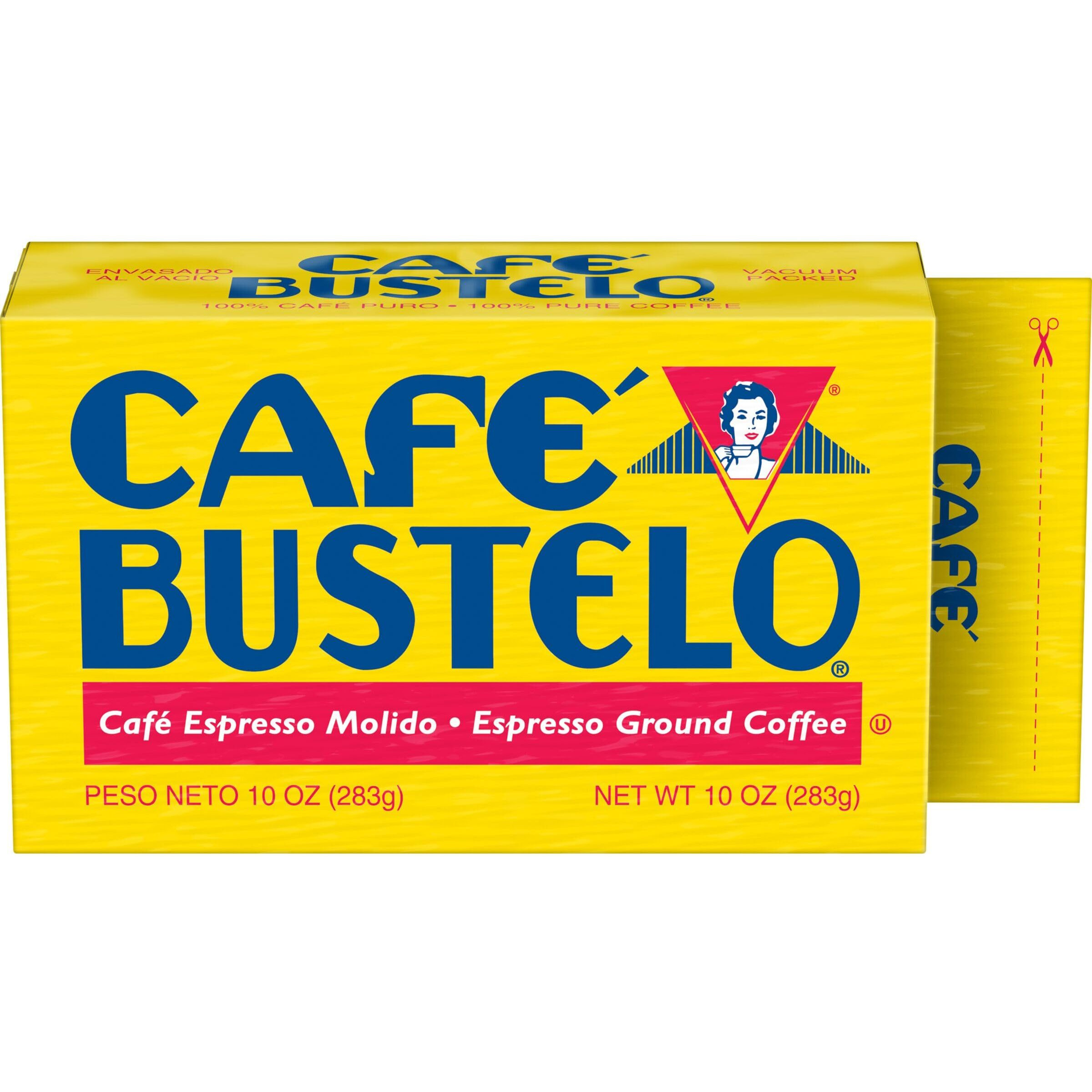 Caf   Bustelo Espresso Dark Roast Ground Coffee Brick, 10 Ounces