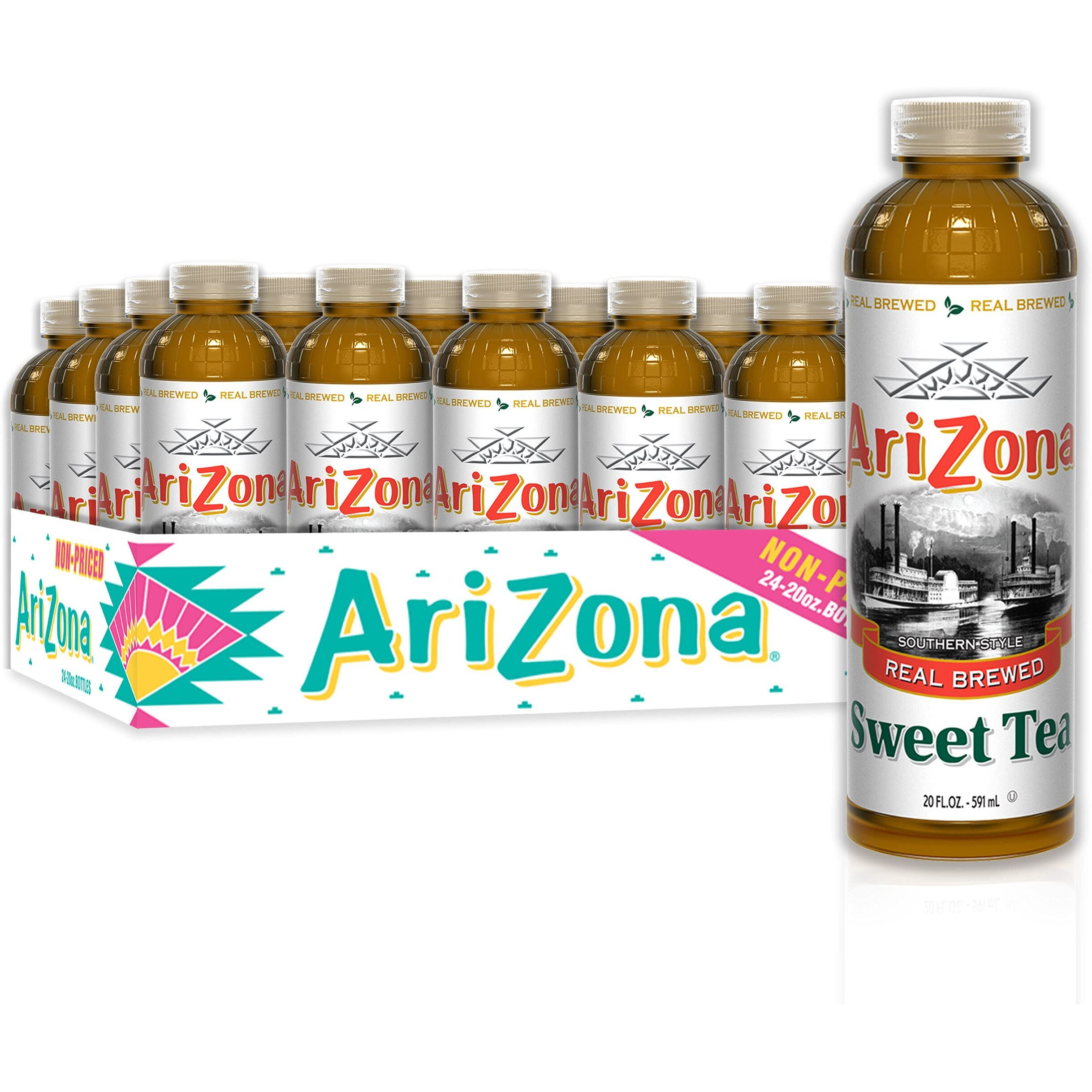 Arizona Sweet Tea Premium Brewed Southern Style, 20 Fl Oz, Pack Of 24